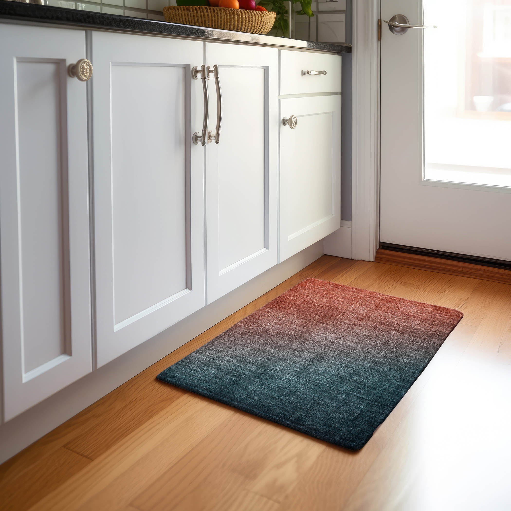 Jaipur Machine Washable Transitional Teal Rug 1'8" x 2'6" #shape_Rectangle