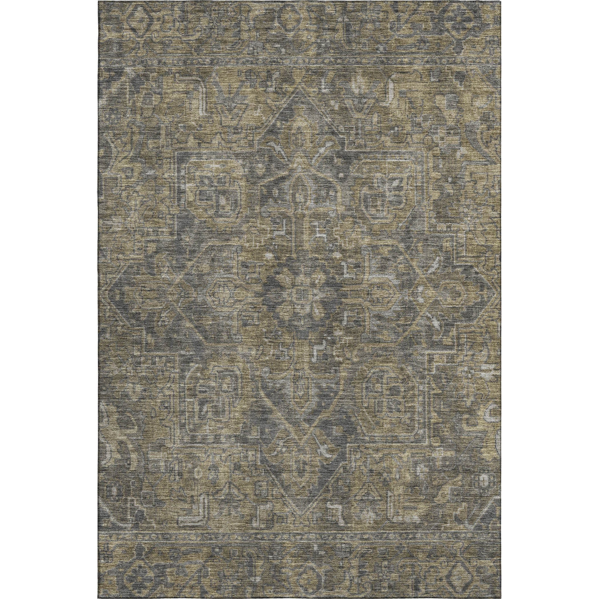 Reykjavik Machine Washable Traditional Chocolate Brown Rug 2'6" x 3'10" #shape_Rectangle