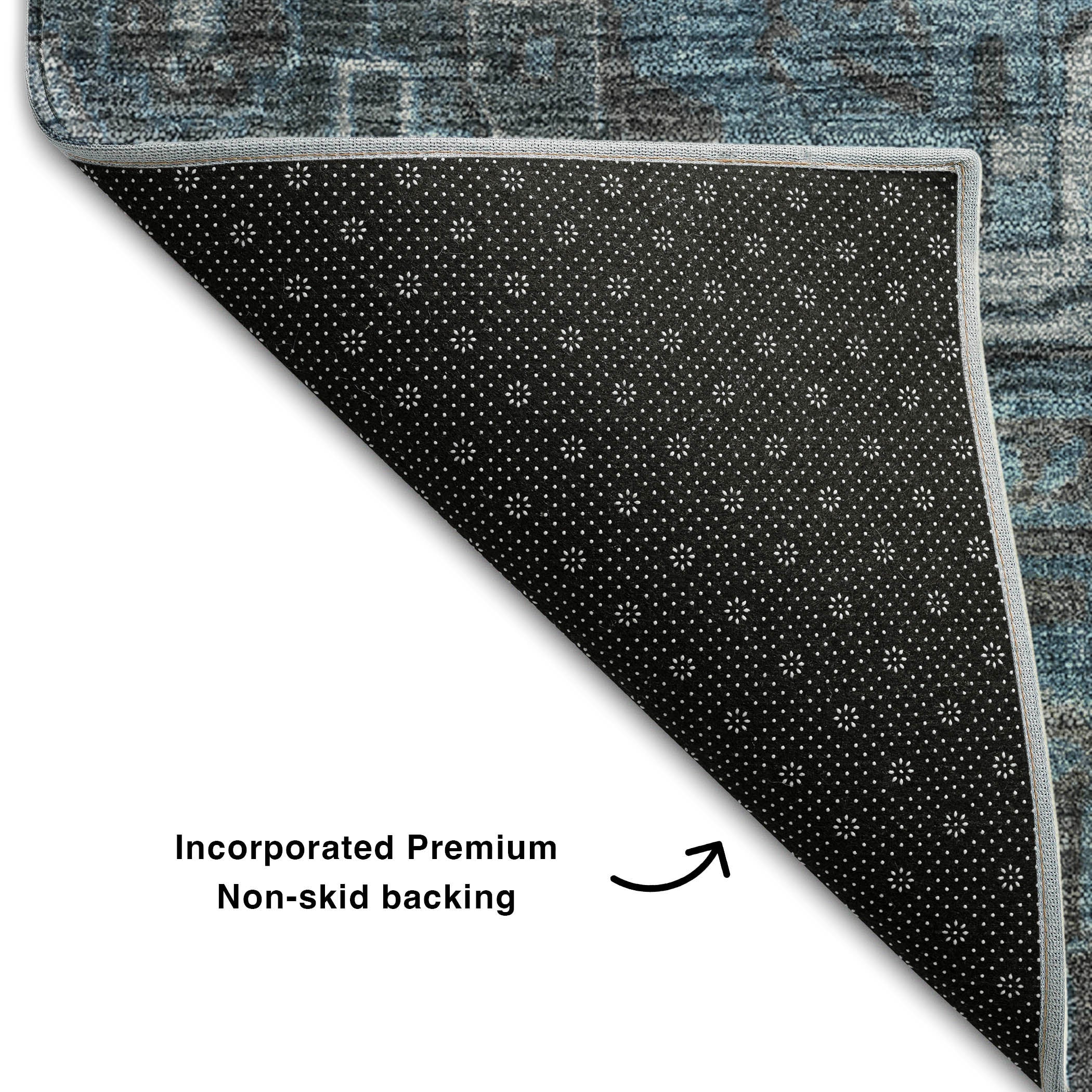 Reykjavik Machine Washable Traditional Navy Blue Rug 1'8" x 2'6" #shape_Rectangle
