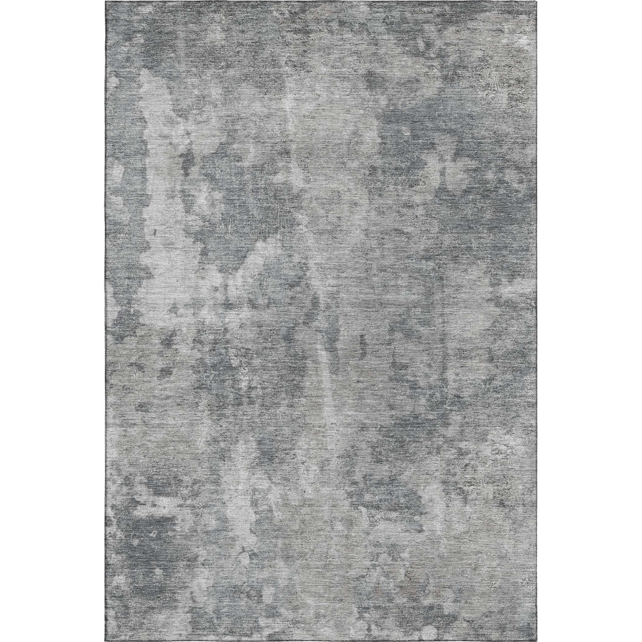 Hoi An Machine Washable Transitional Gray Rug 2'6" x 3'10" #shape_Rectangle