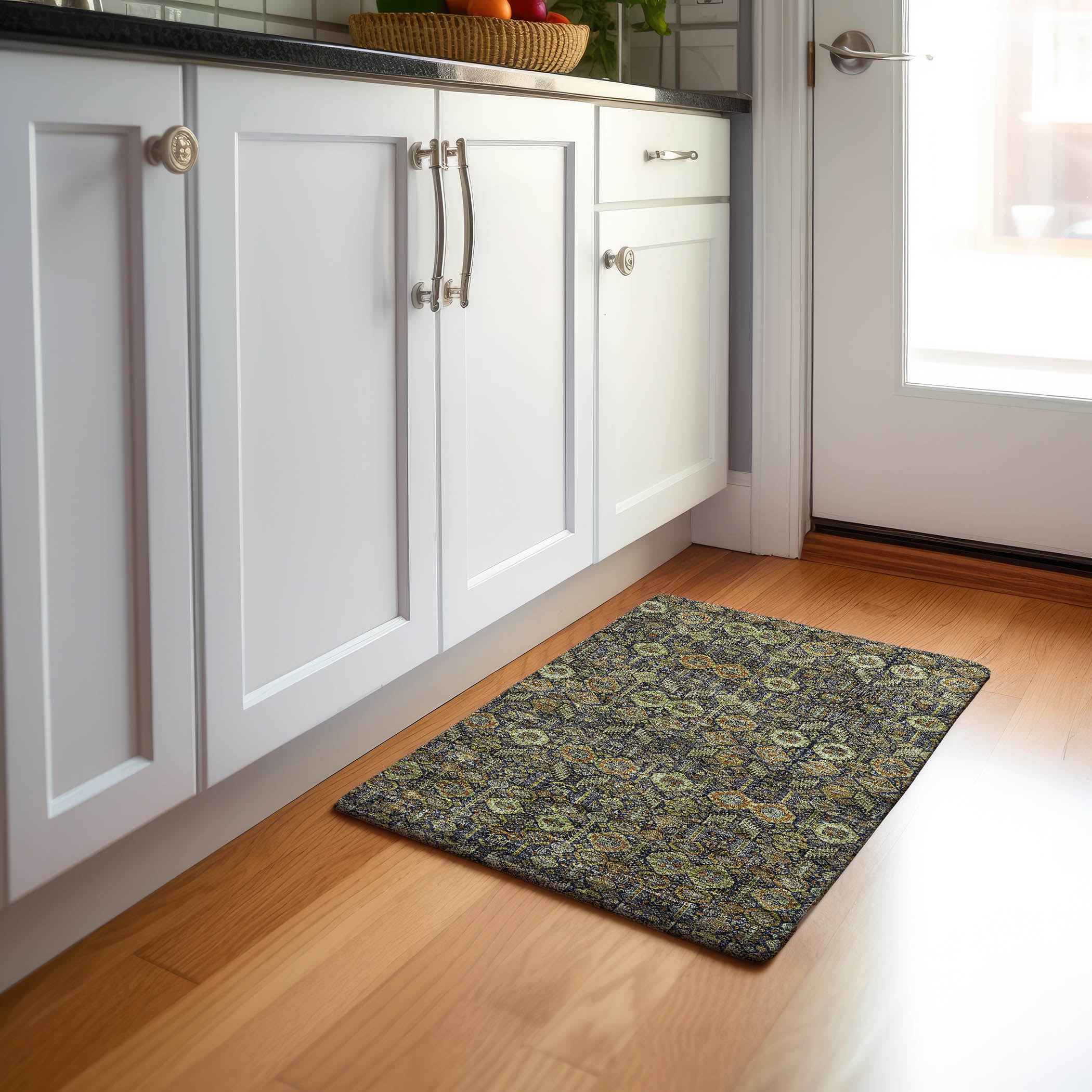 Lucerne Machine Washable Transitional Paprika Orange Rug 1'8" x 2'6" #shape_Rectangle