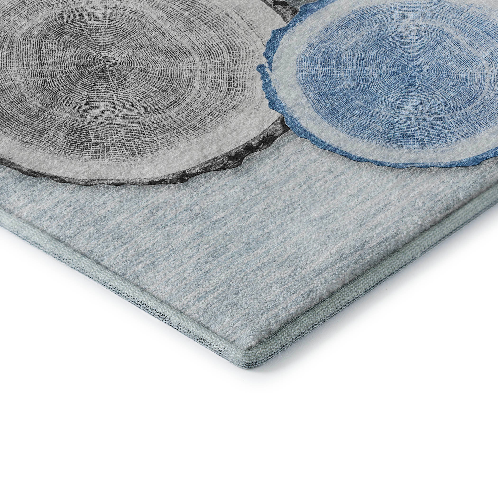Dublin Machine Washable Transitional Blue Rug 1'8" x 2'6" #shape_Rectangle
