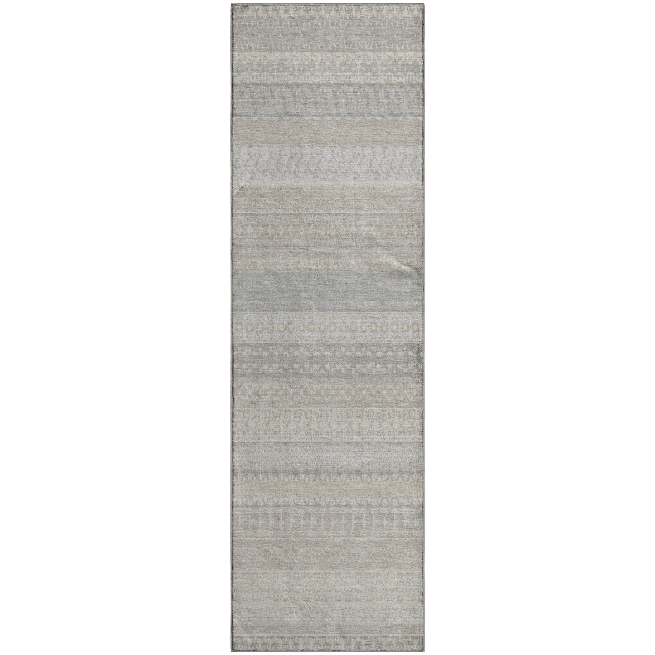 Budapest Machine Washable Transitional Ivory Rug 2'3" x 7'6" #shape_Runner