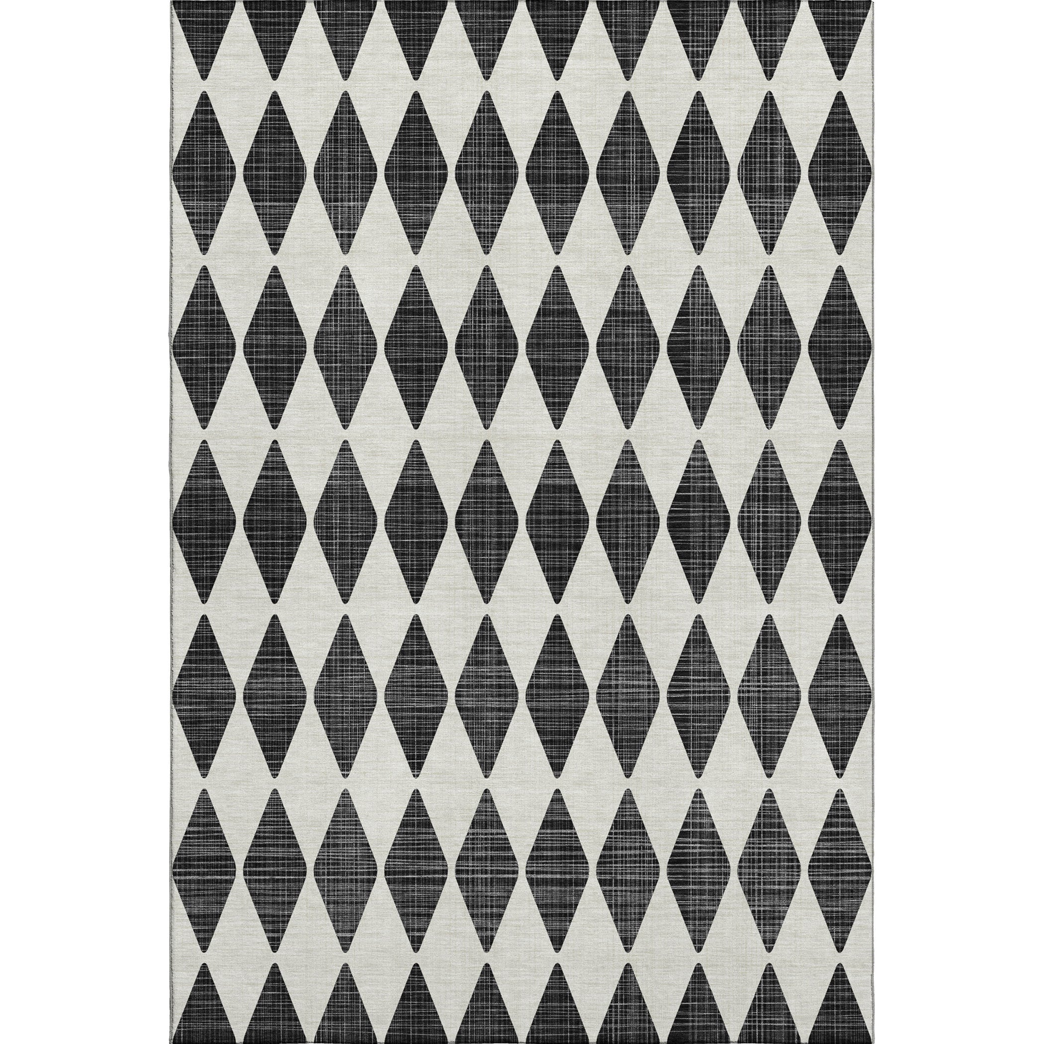 Vienna Machine Washable Transitional Black Rug 2'6" x 3'10" #shape_Rectangle