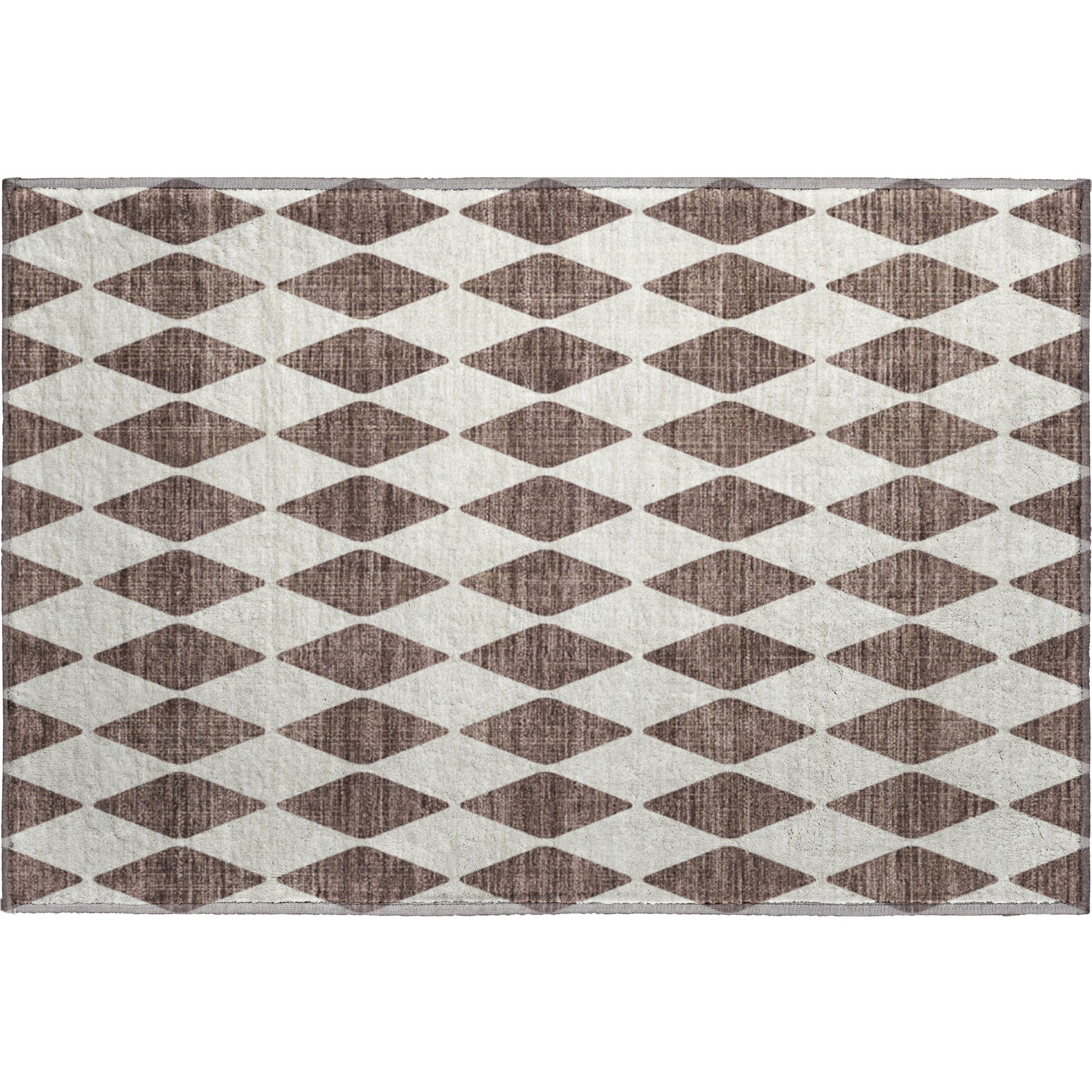 Vienna Machine Washable Transitional Brown Rug 1'8" x 2'6" #shape_Rectangle