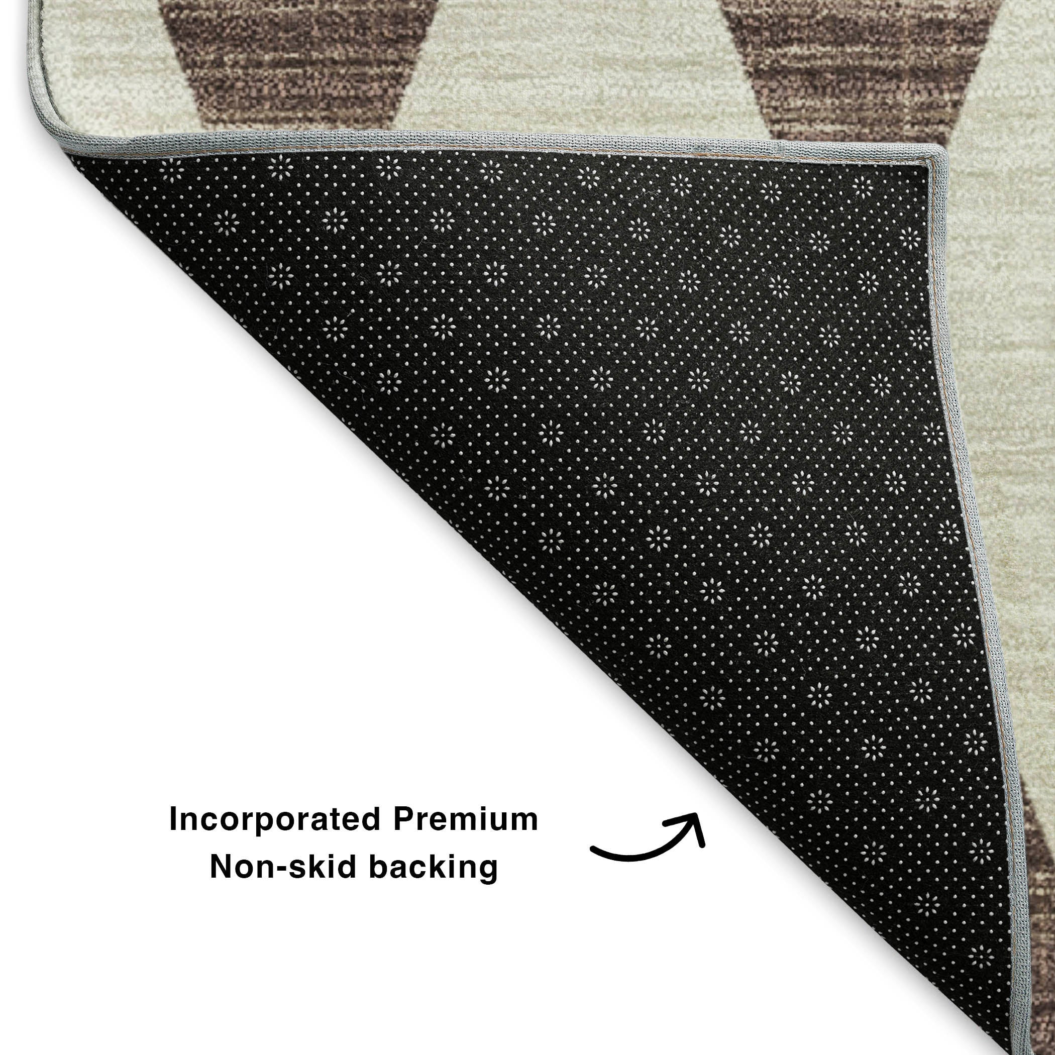 Vienna Machine Washable Transitional Brown Rug 1'8" x 2'6" #shape_Rectangle