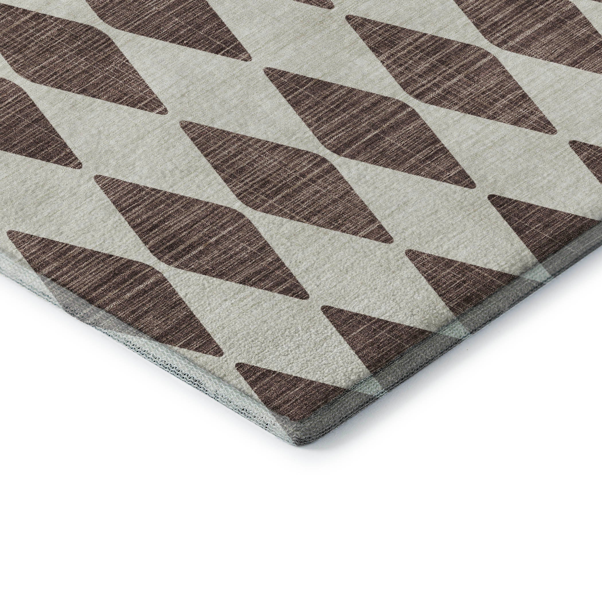 Vienna Machine Washable Transitional Brown Rug 1'8" x 2'6" #shape_Rectangle