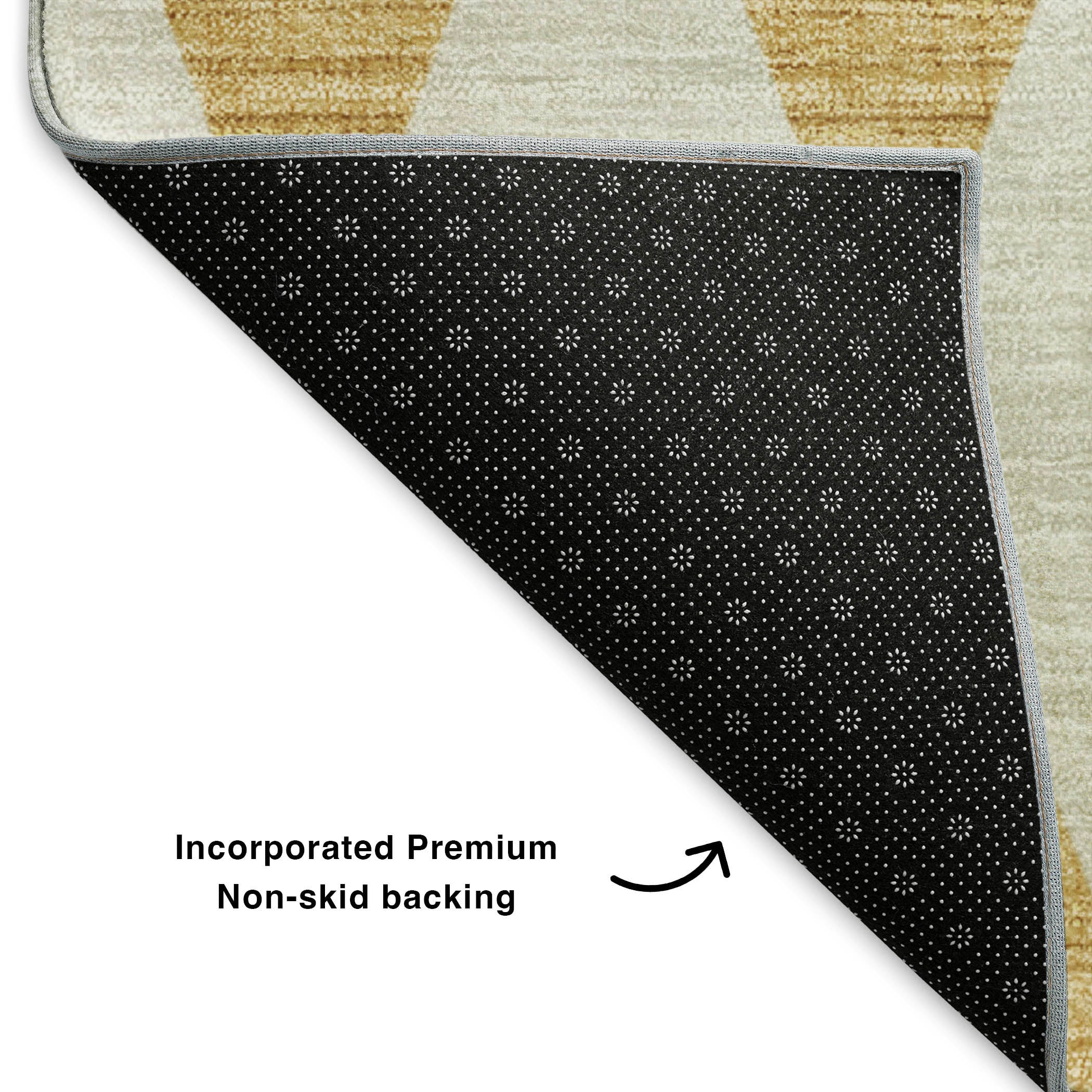 Vienna Machine Washable Transitional Gold Rug 1'8" x 2'6" #shape_Rectangle