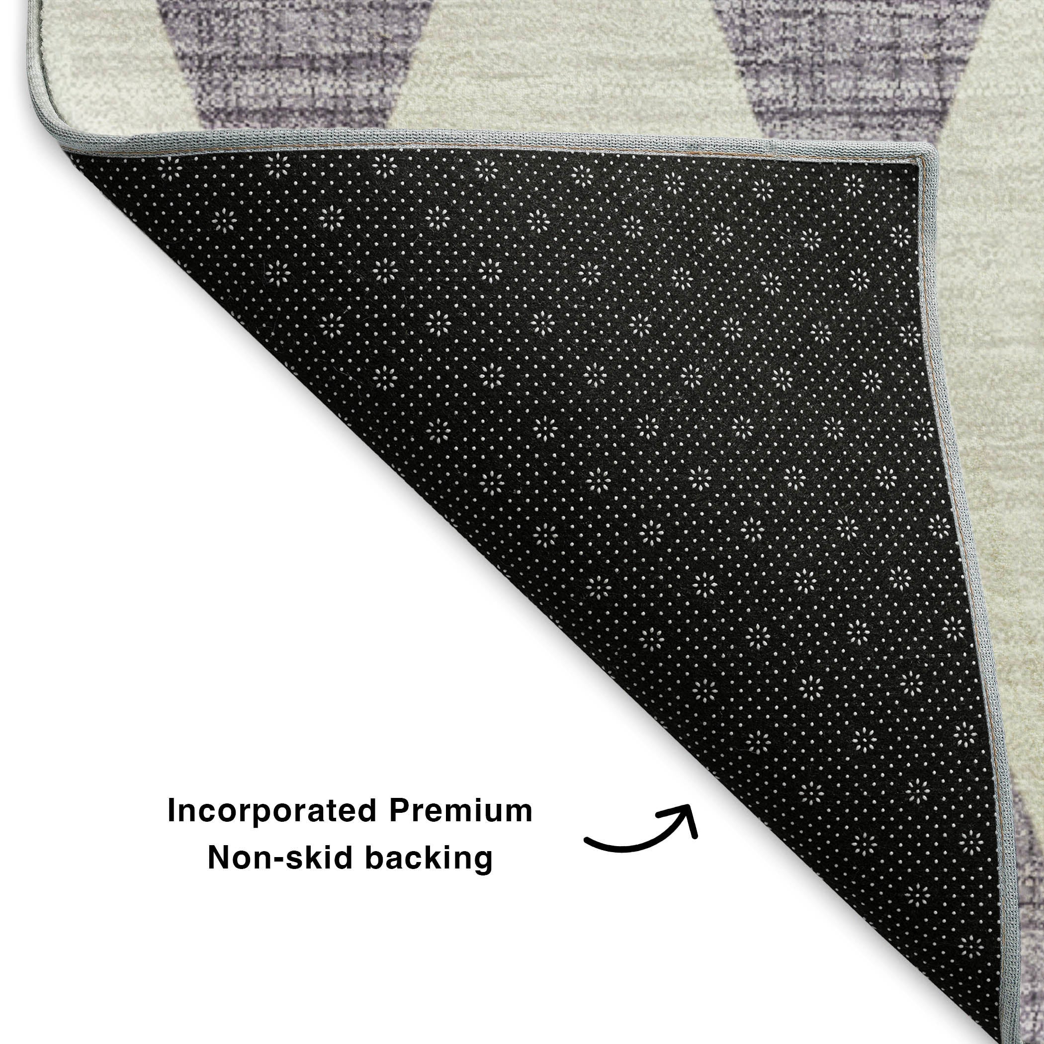Vienna Machine Washable Transitional Purple Rug 1'8" x 2'6" #shape_Rectangle