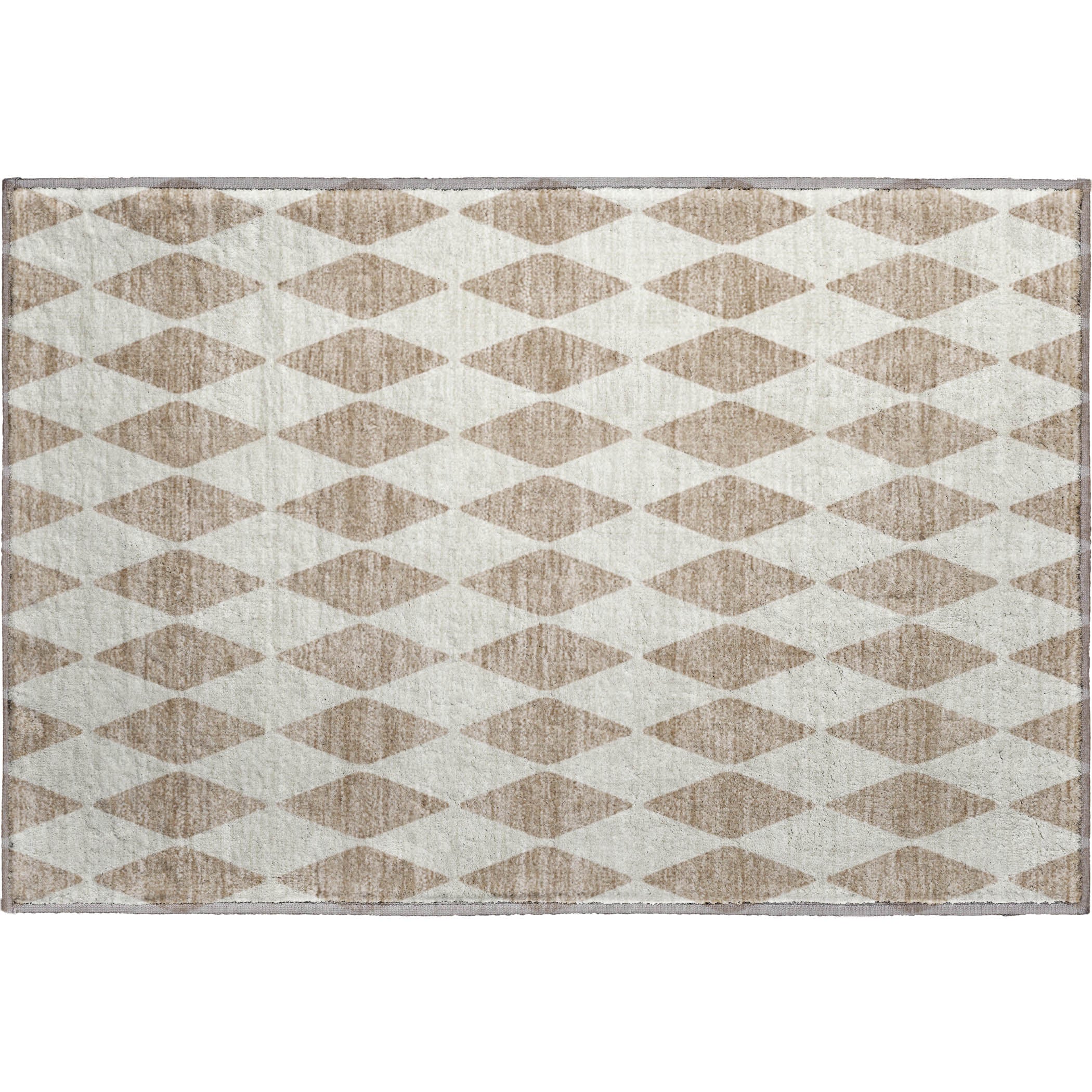 Vienna Machine Washable Transitional Taupe Brown Rug 1'8" x 2'6" #shape_Rectangle