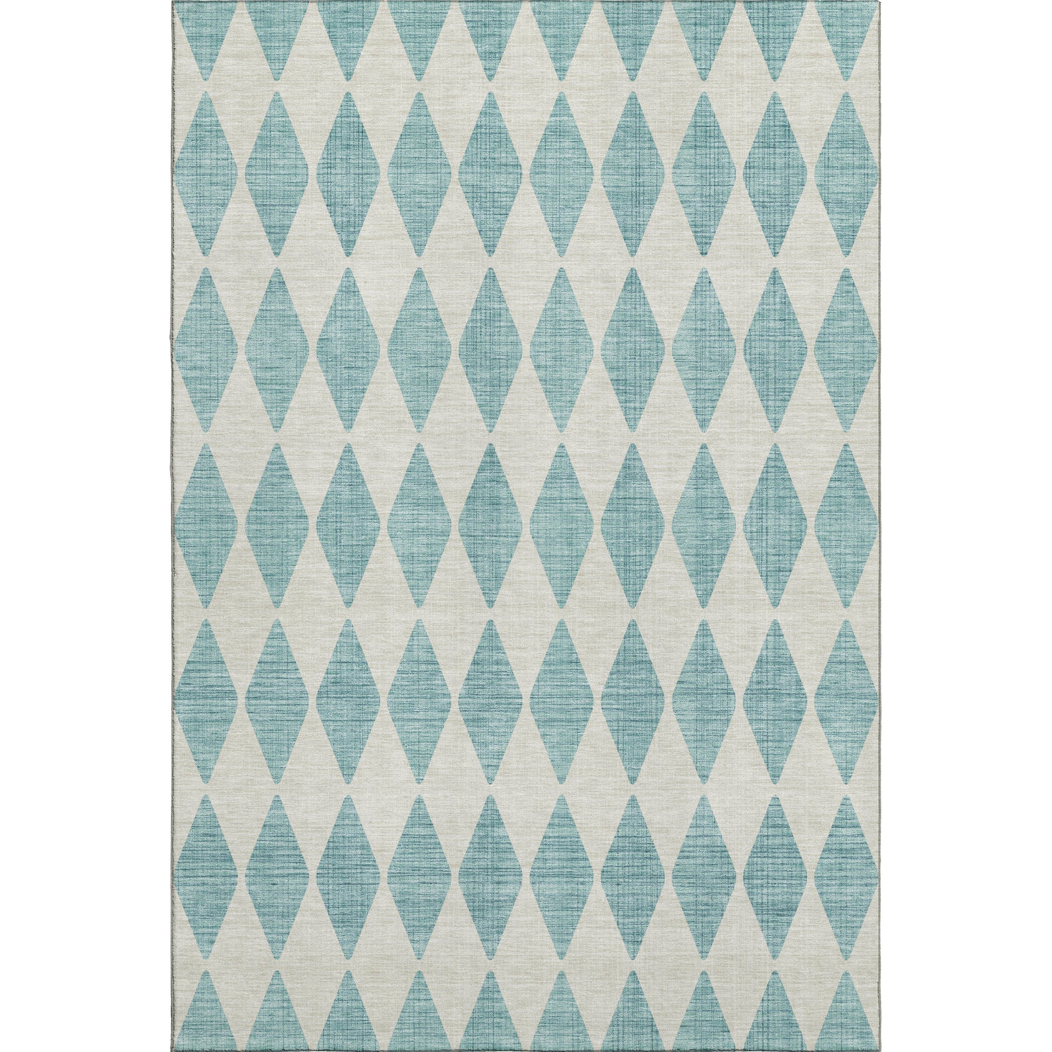 Vienna Machine Washable Transitional Teal Rug 2'6" x 3'10" #shape_Rectangle