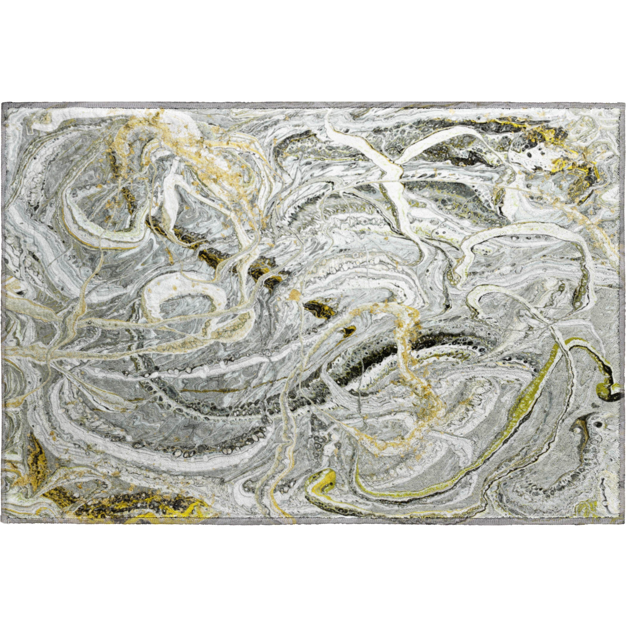 Queenstown Machine Washable Contemporary Cyclone Neutral Rug 1'8" x 2'6" #shape_Rectangle