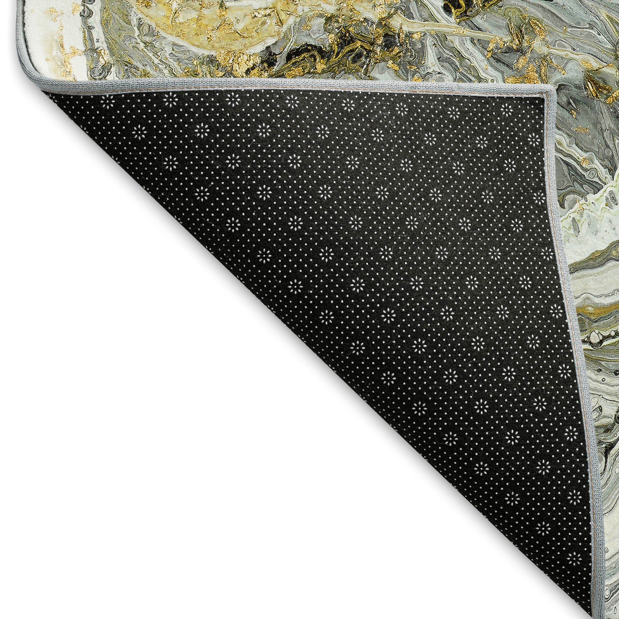 Queenstown Machine Washable Contemporary Cyclone Neutral Rug 1'8" x 2'6" #shape_Rectangle