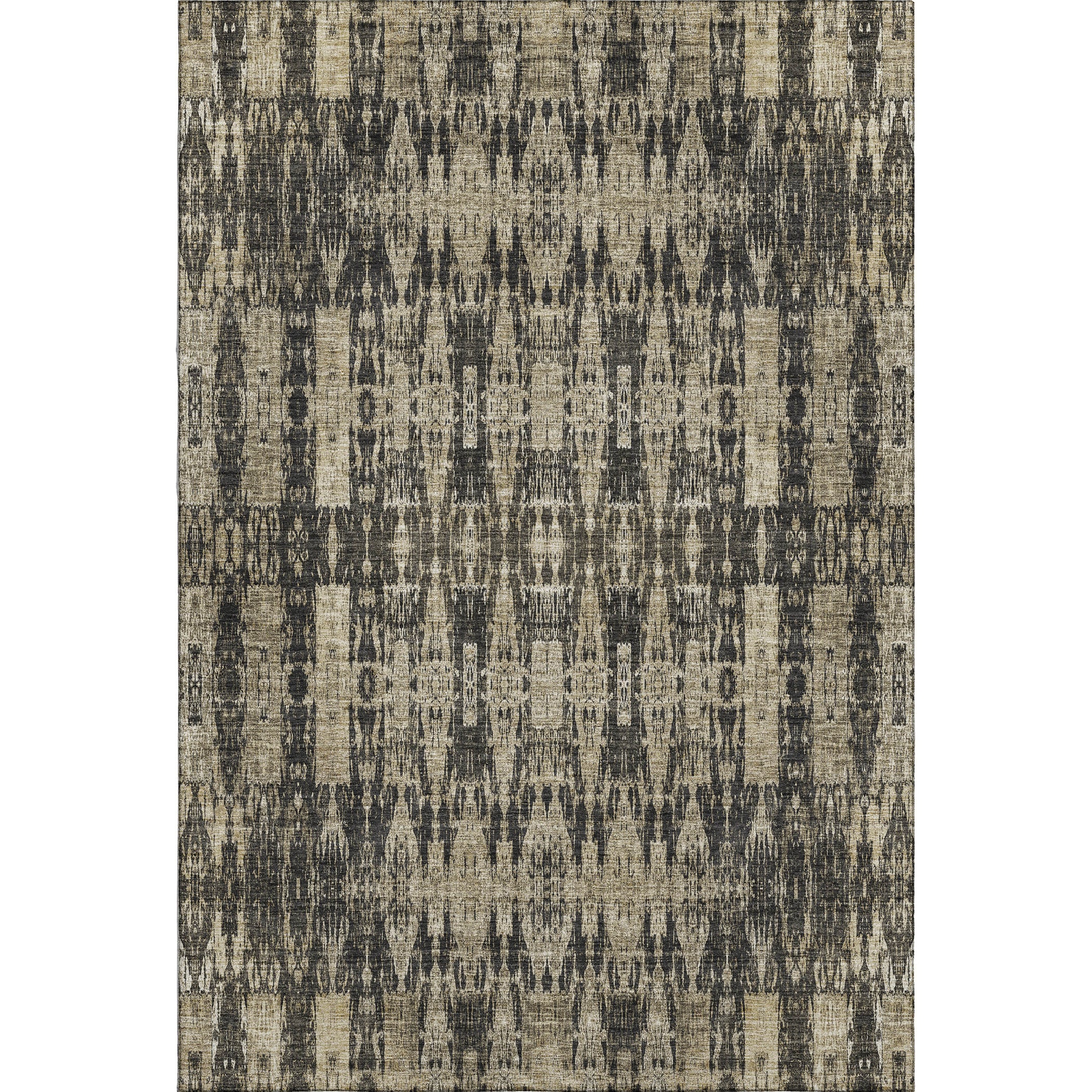 Lima Machine Washable Transitional Black Rug 2'6" x 3'10" #shape_Rectangle