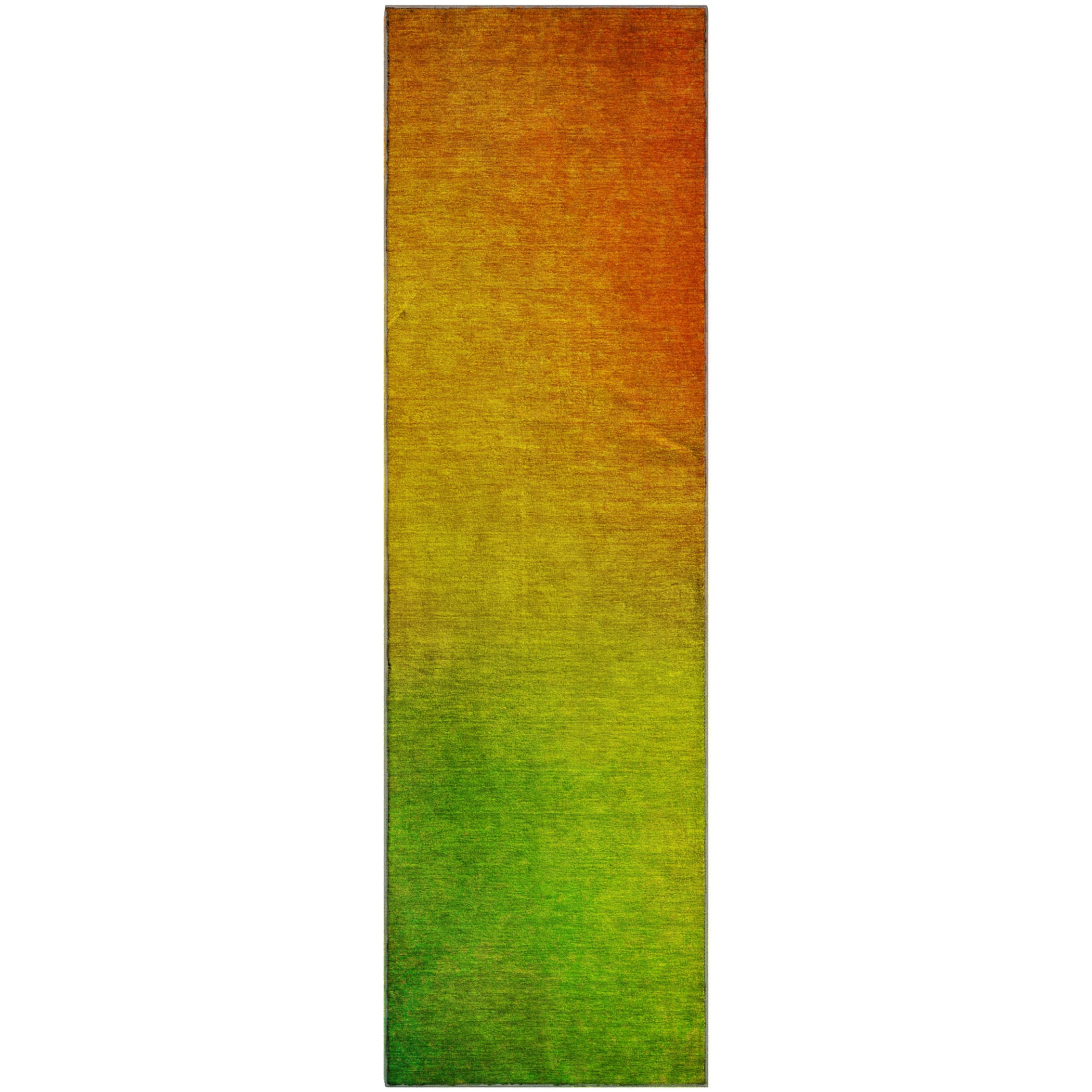 Mdina Machine Washable Transitional Terracotta Orange Rug 2'3" x 7'6" #shape_Runner
