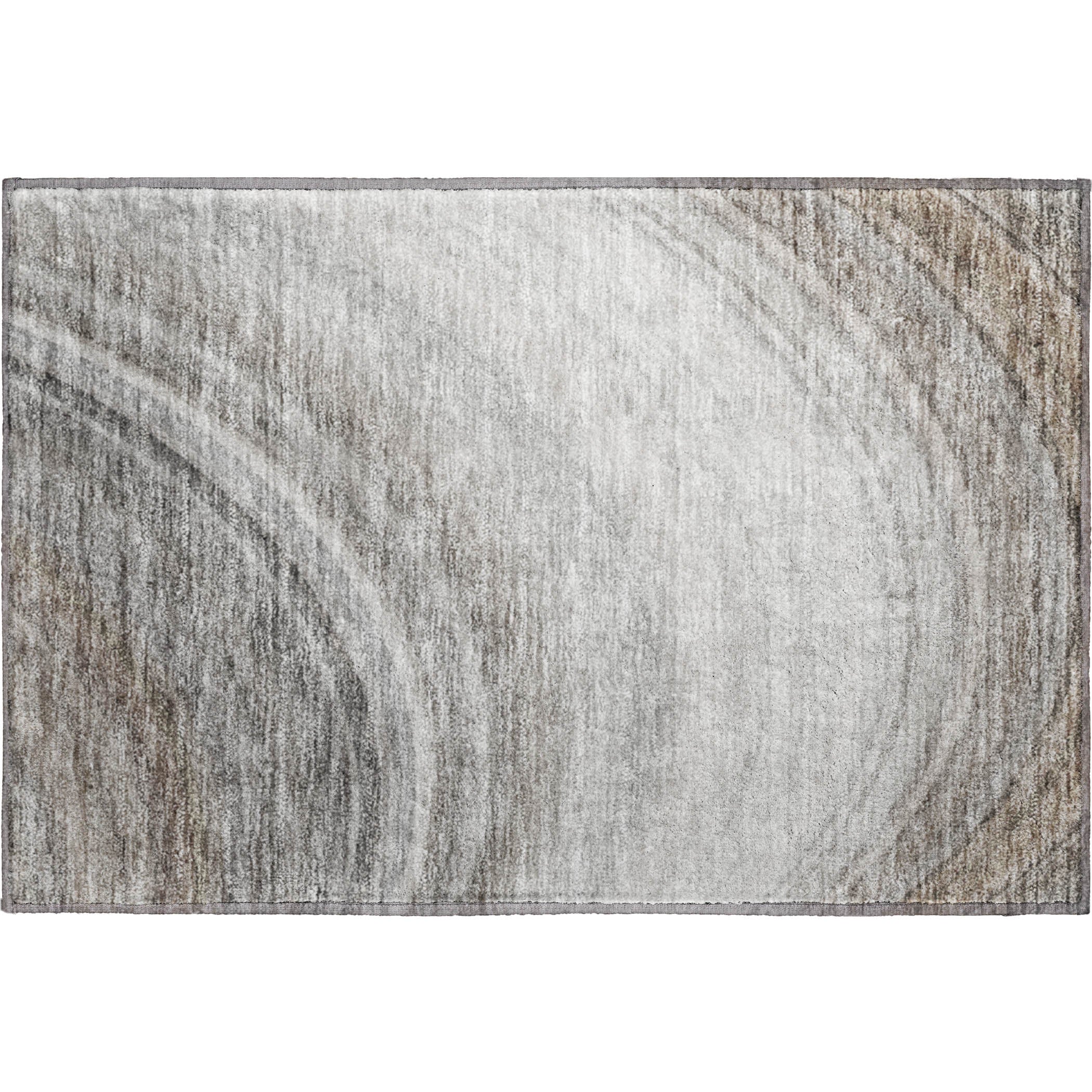Mdina Machine Washable Transitional Gray Rug 1'8" x 2'6" #shape_Rectangle