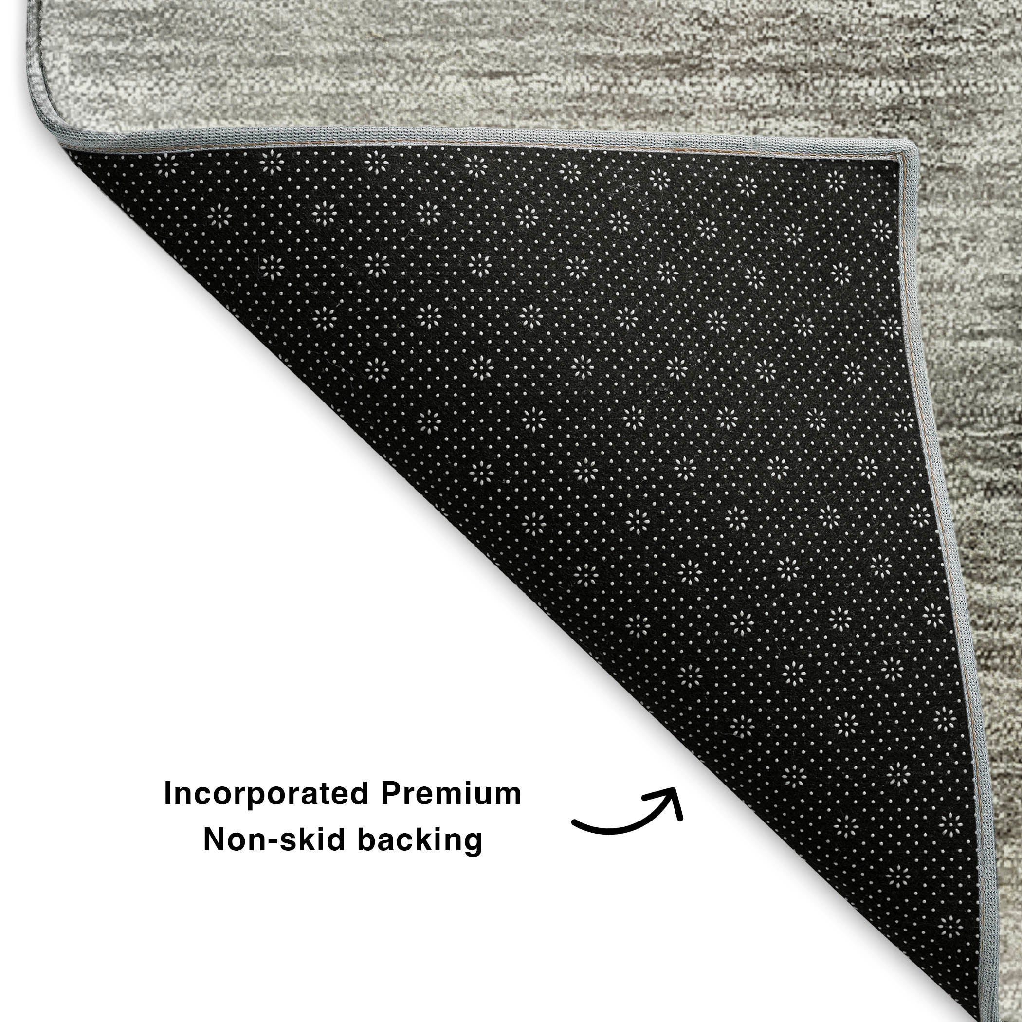 Mdina Machine Washable Transitional Gray Rug 1'8" x 2'6" #shape_Rectangle