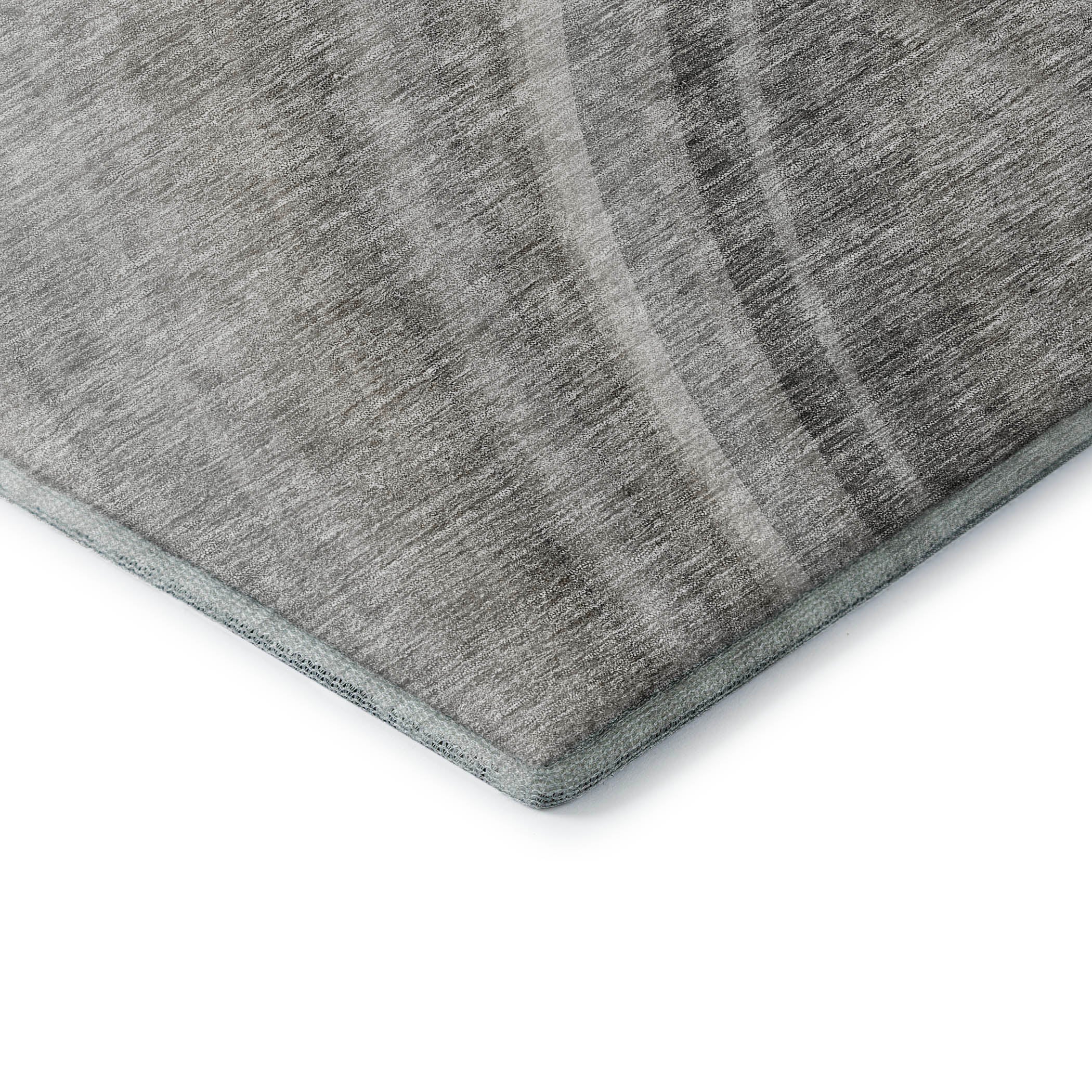 Mdina Machine Washable Transitional Gray Rug 1'8" x 2'6" #shape_Rectangle
