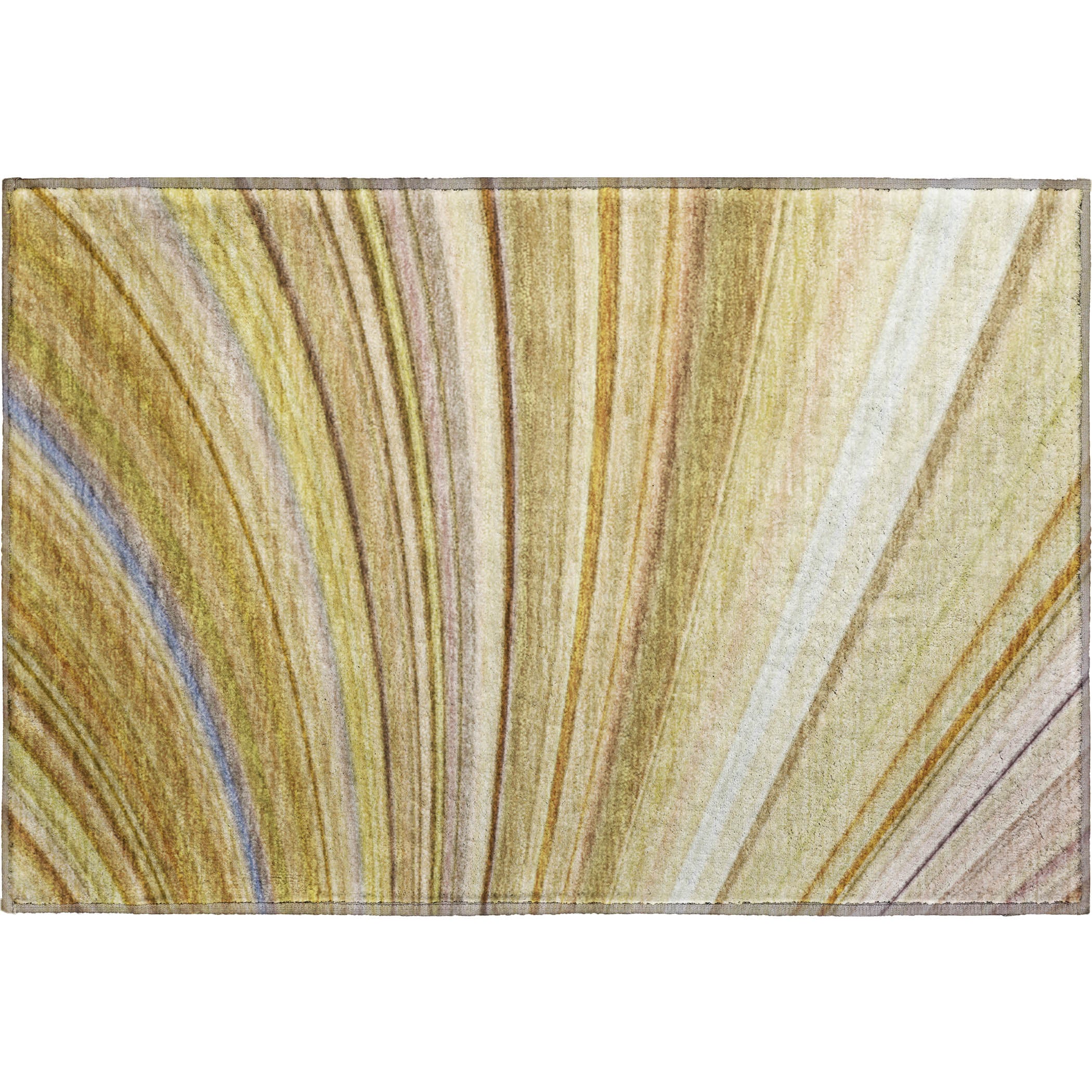 Lucerne Machine Washable Transitional Beige Brown Rug 1'8" x 2'6" #shape_Rectangle