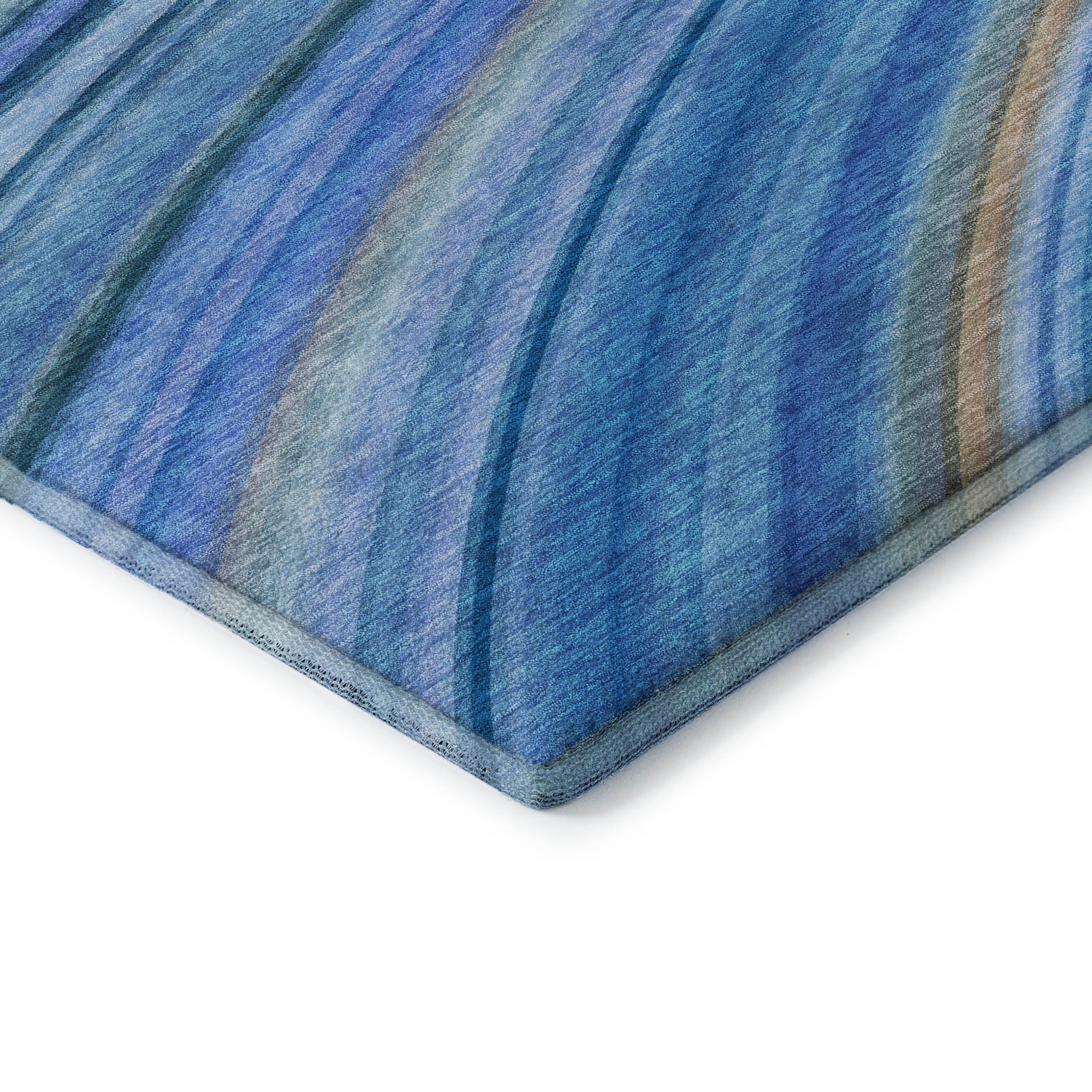 Lucerne Machine Washable Transitional Blue Rug 1'8" x 2'6" #shape_Rectangle