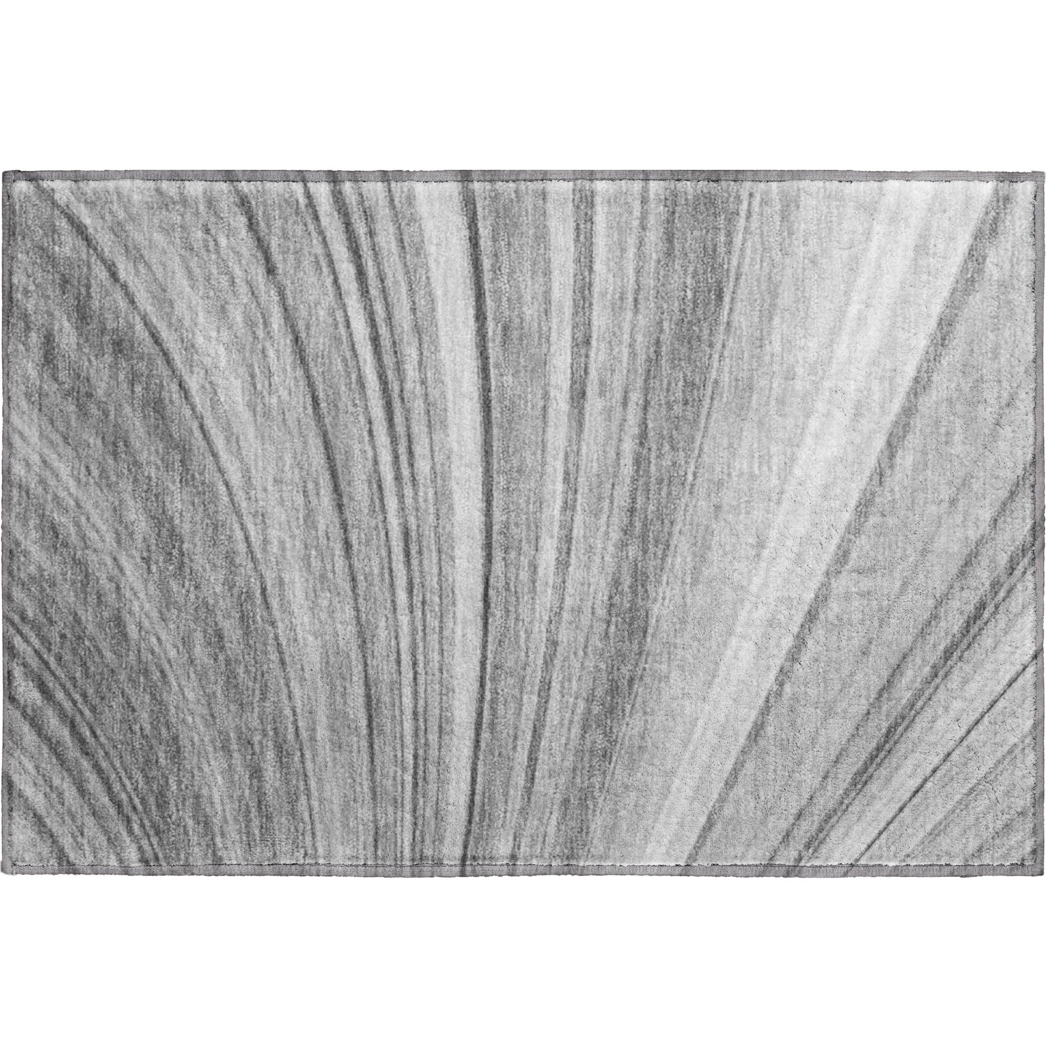 Lucerne Machine Washable Transitional Gray Rug 1'8" x 2'6" #shape_Rectangle