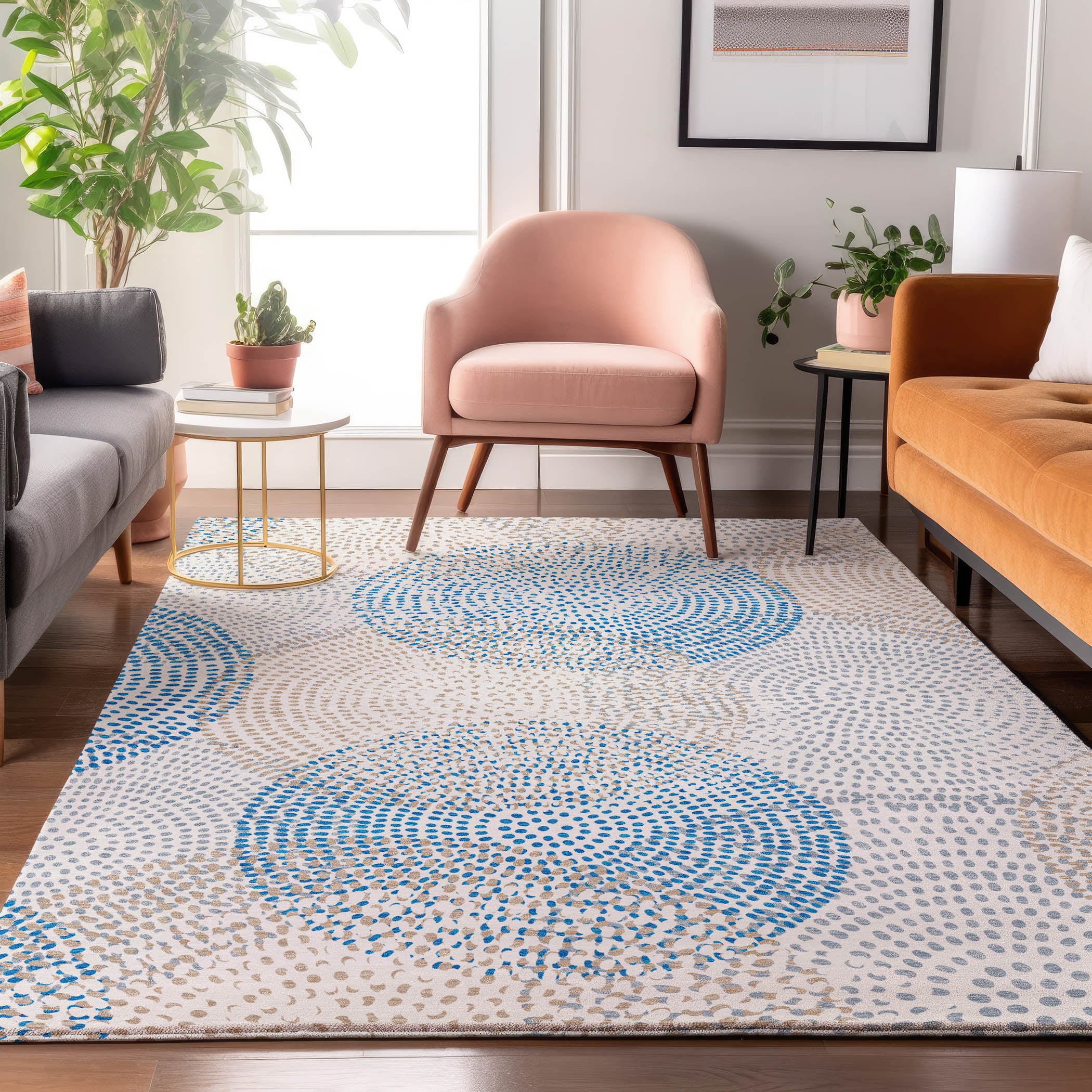 Salzburg Machine Washable Transitional Ivory Rug 2'6" x 3'10" #shape_Rectangle