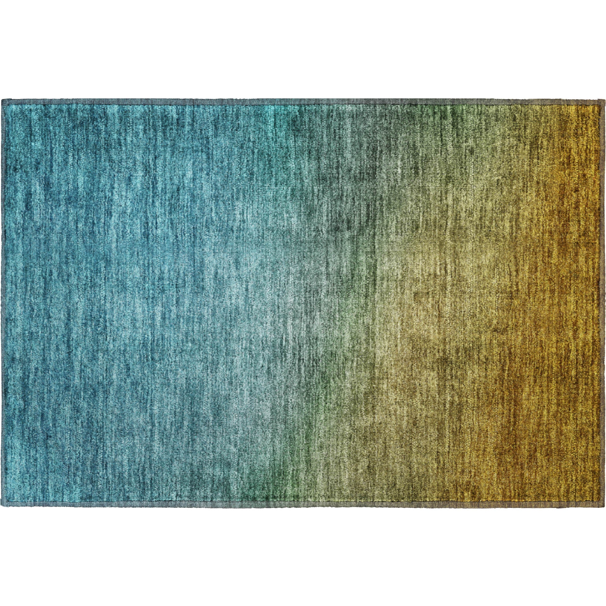 Split Machine Washable Transitional Brown Rug 1'8" x 2'6" #shape_Rectangle