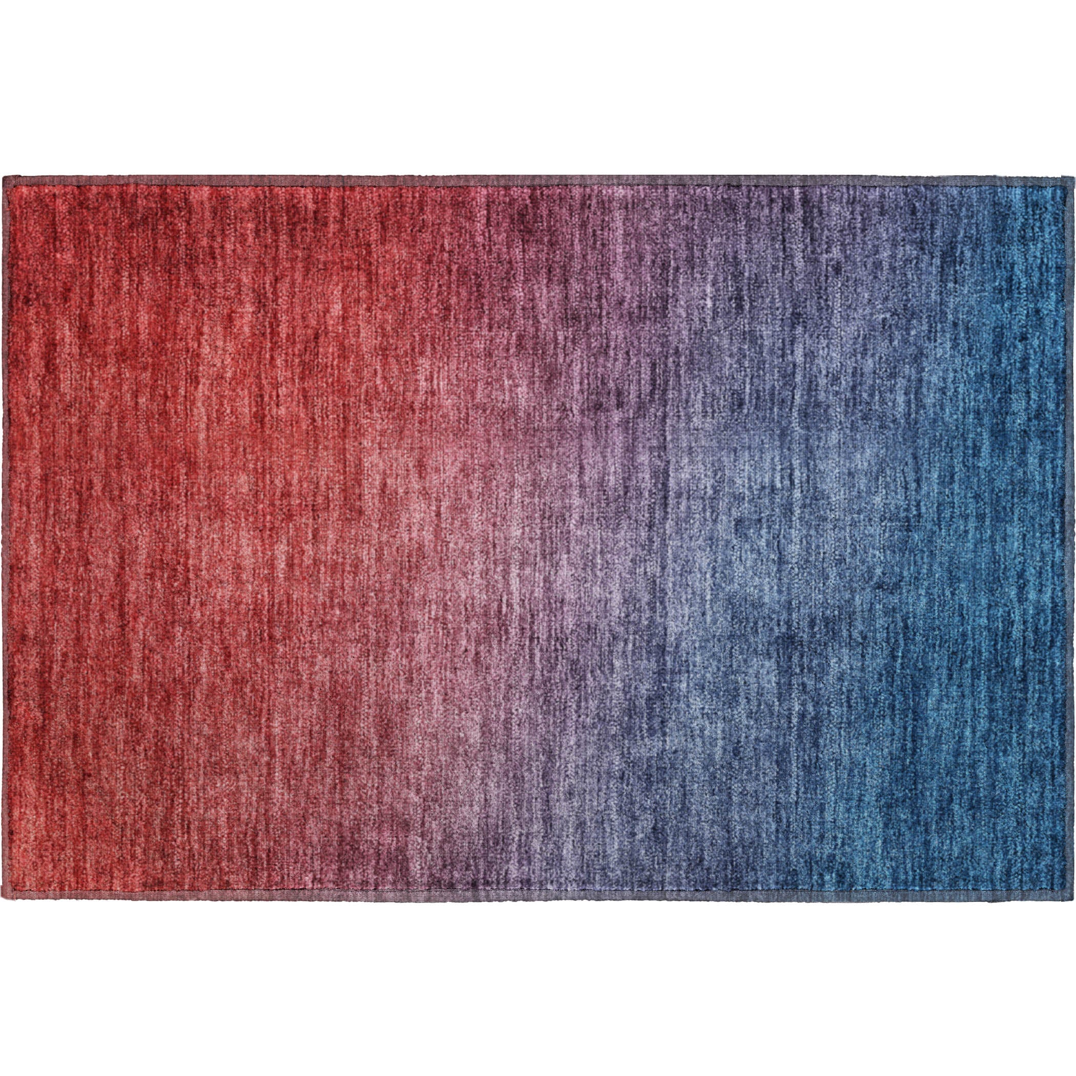 Split Machine Washable Transitional Navy Blue Rug 1'8" x 2'6" #shape_Rectangle
