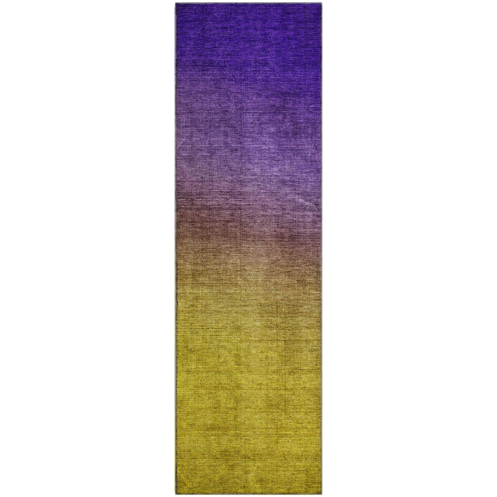 Split Machine Washable Transitional Purple Rug 2'3" x 7'6" #shape_Runner