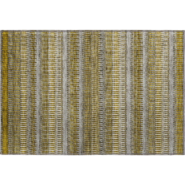 Lucerne Machine Washable Transitional Coffee Brown Rug 1'8" x 2'6"