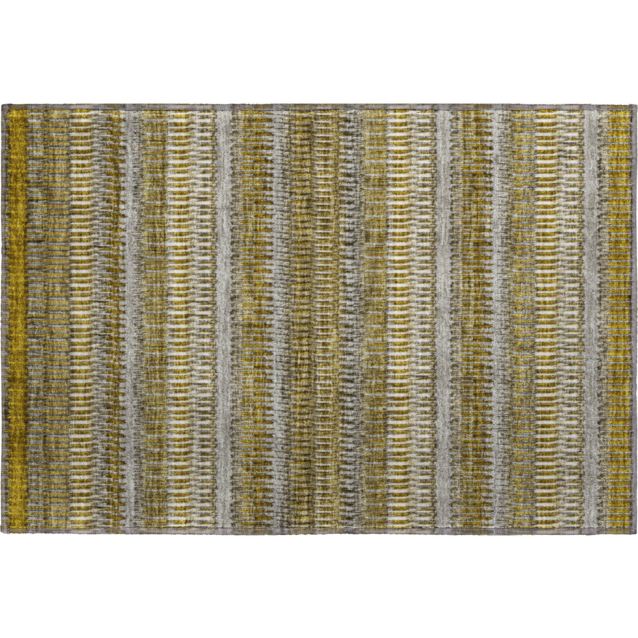Lucerne Machine Washable Transitional Coffee Brown Rug 1'8" x 2'6" #shape_Rectangle