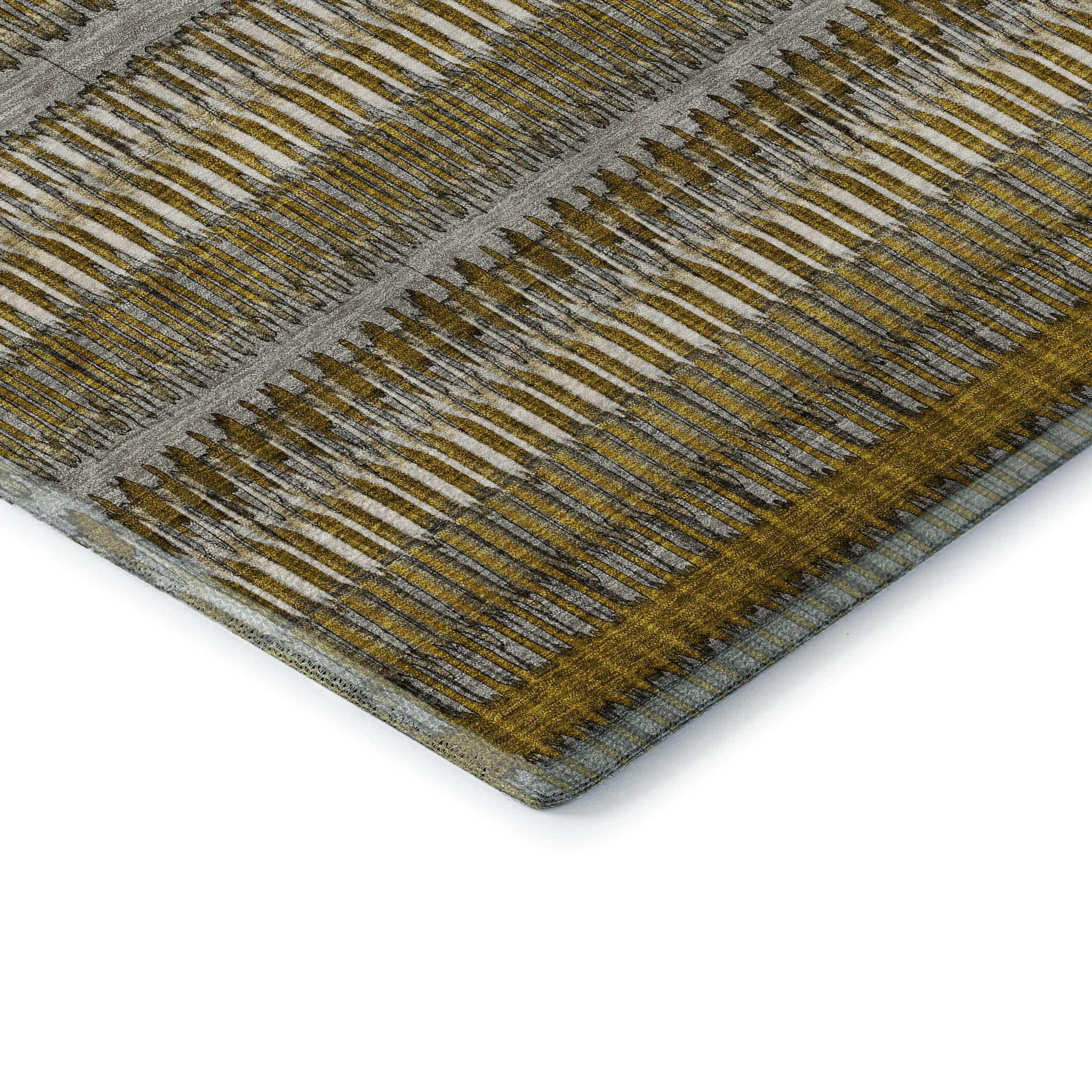 Lucerne Machine Washable Transitional Coffee Brown Rug 1'8" x 2'6" #shape_Rectangle