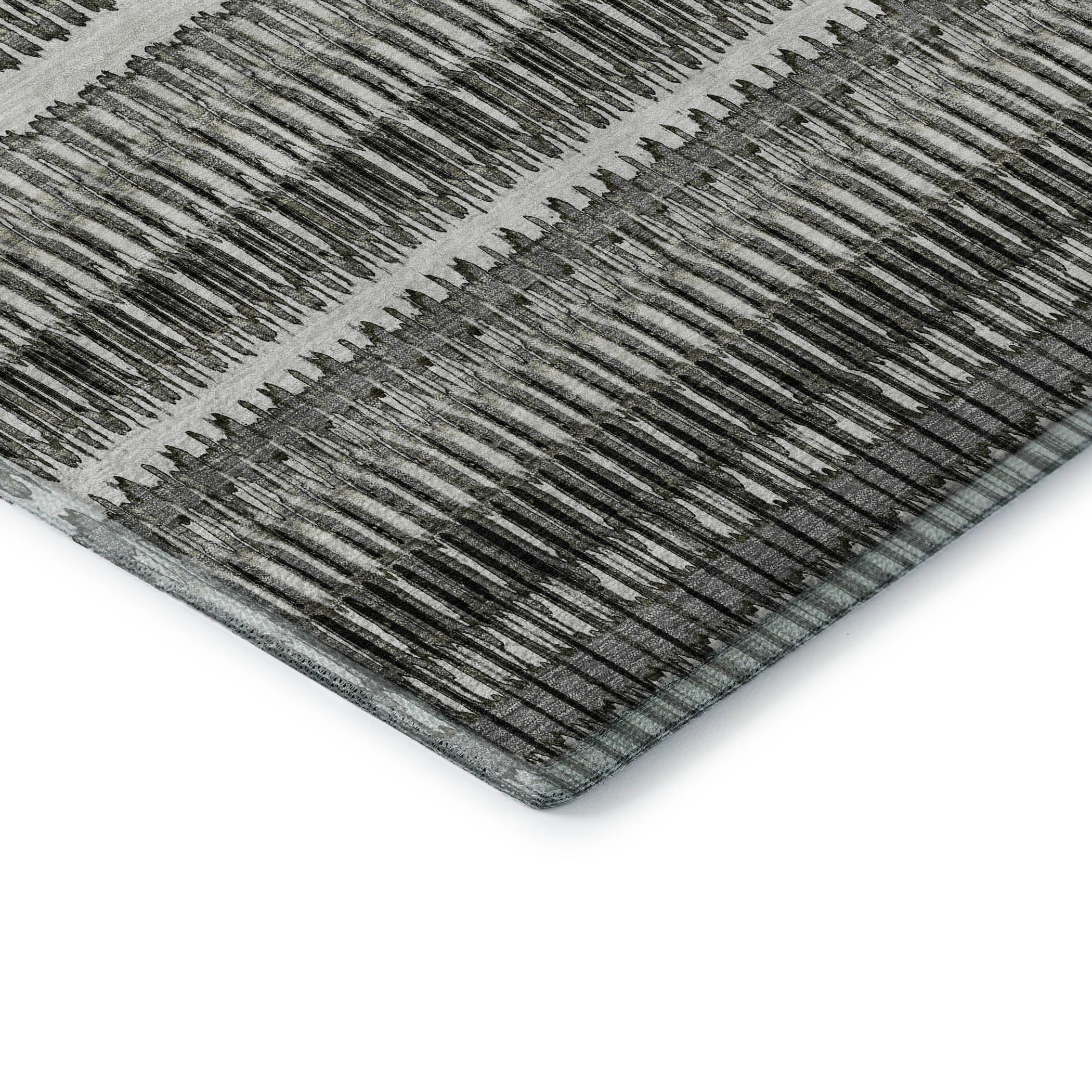 Lucerne Machine Washable Transitional Gray Rug 1'8" x 2'6" #shape_Rectangle