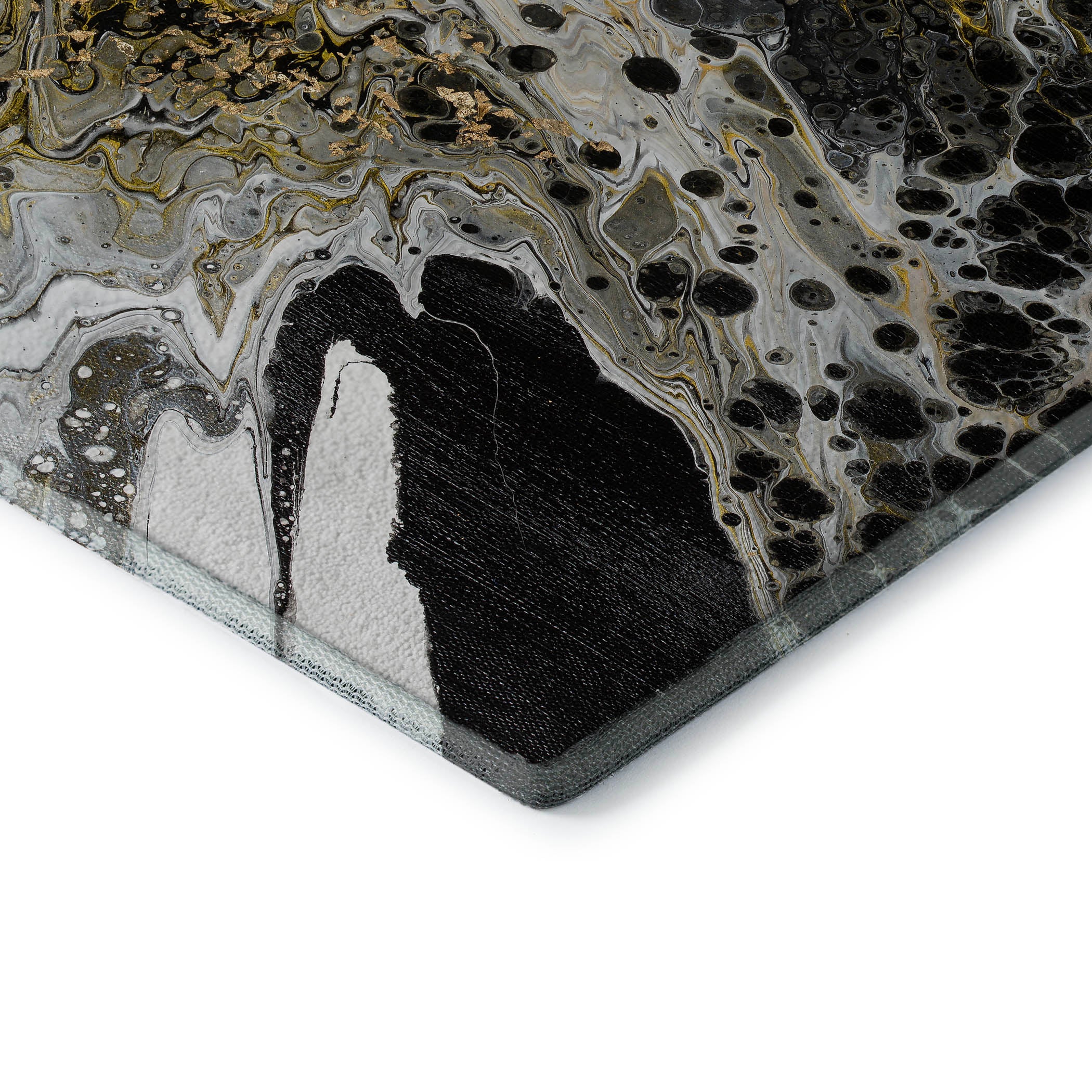 Reykjavik Machine Washable Contemporary Midnight Black Rug 1'8" x 2'6" #shape_Rectangle