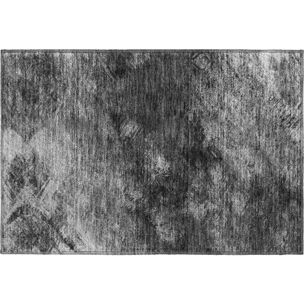 Kyoto Machine Washable Transitional Gray Rug 1'8" x 2'6"
