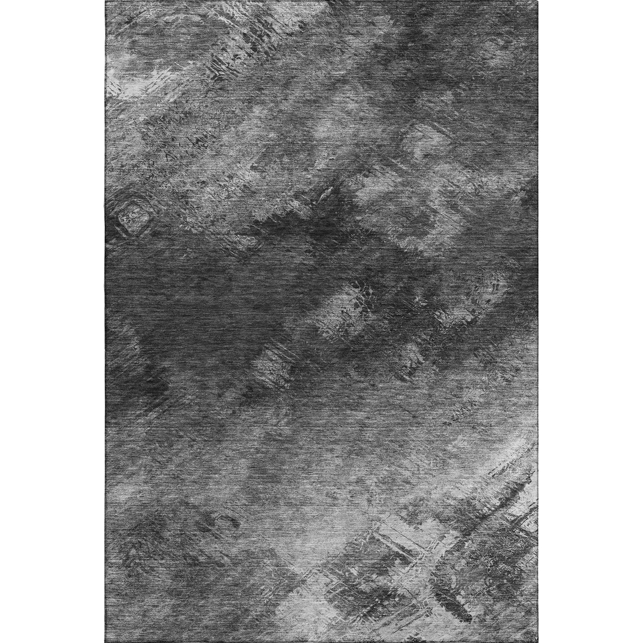Kyoto Machine Washable Transitional Gray Rug 2'6" x 3'10" #shape_Rectangle