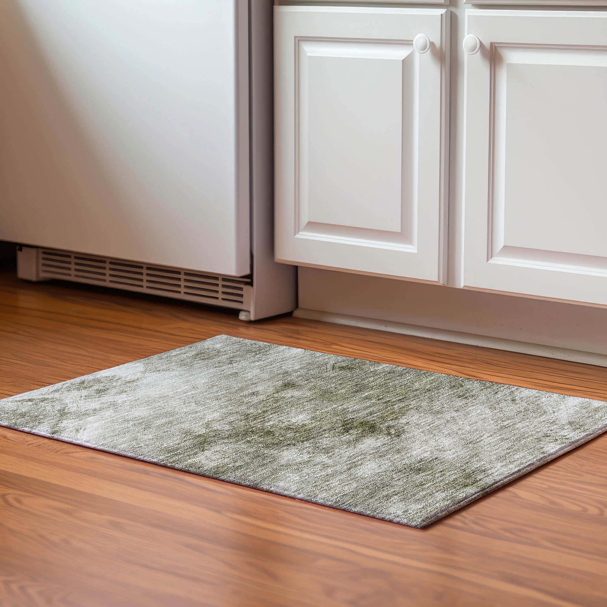 Kyoto Machine Washable Transitional Taupe Brown Rug 1'8" x 2'6" #shape_Rectangle