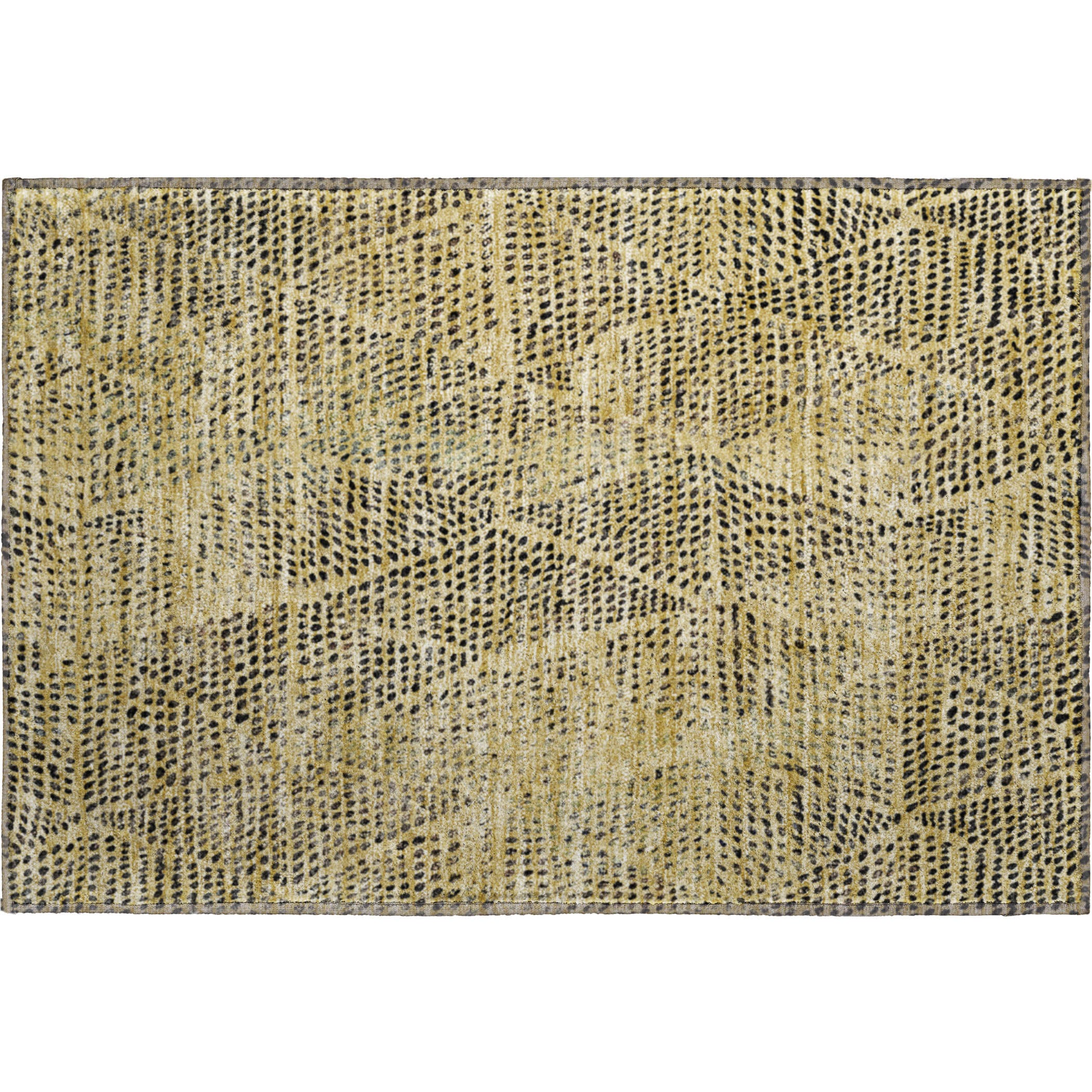 Bern Machine Washable Transitional Gold Rug 1'8" x 2'6" #shape_Rectangle