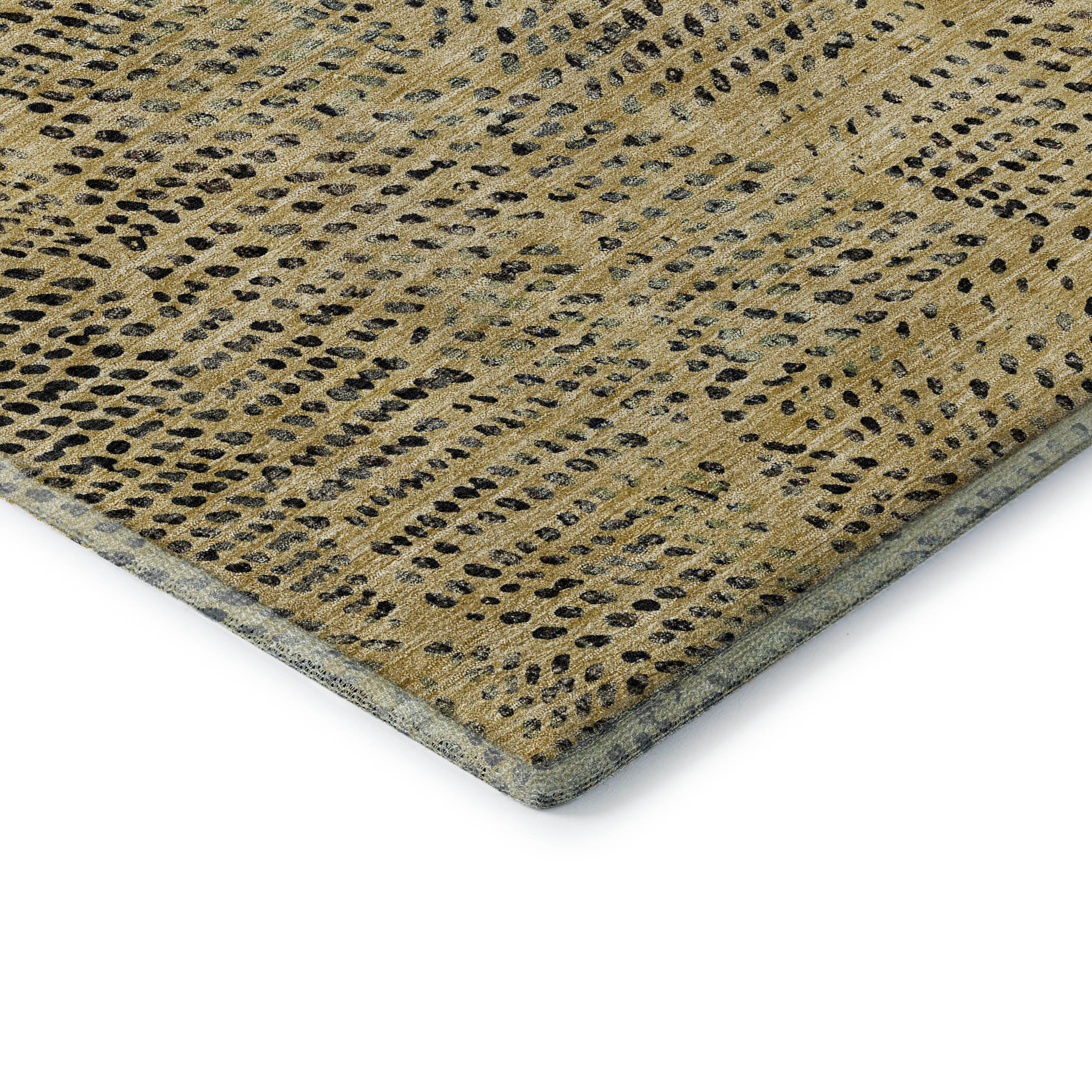 Bern Machine Washable Transitional Gold Rug 1'8" x 2'6" #shape_Rectangle