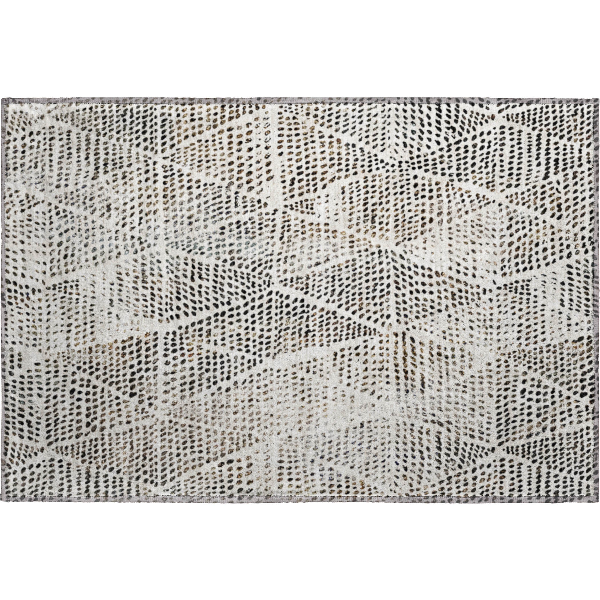 Bern Machine Washable Transitional Ivory Rug 1'8" x 2'6" #shape_Rectangle