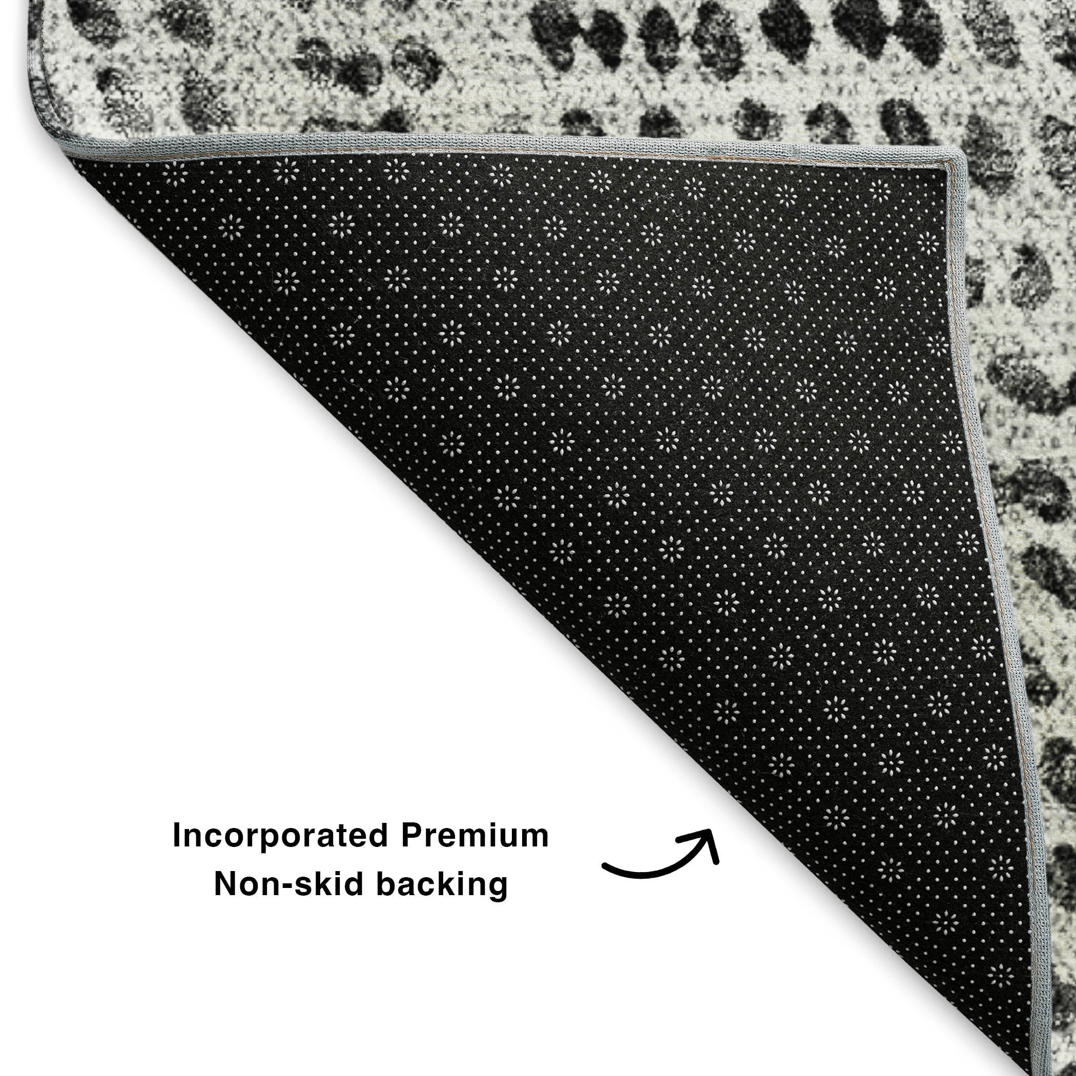 Bern Machine Washable Transitional Pewter Gray Rug 1'8" x 2'6" #shape_Rectangle