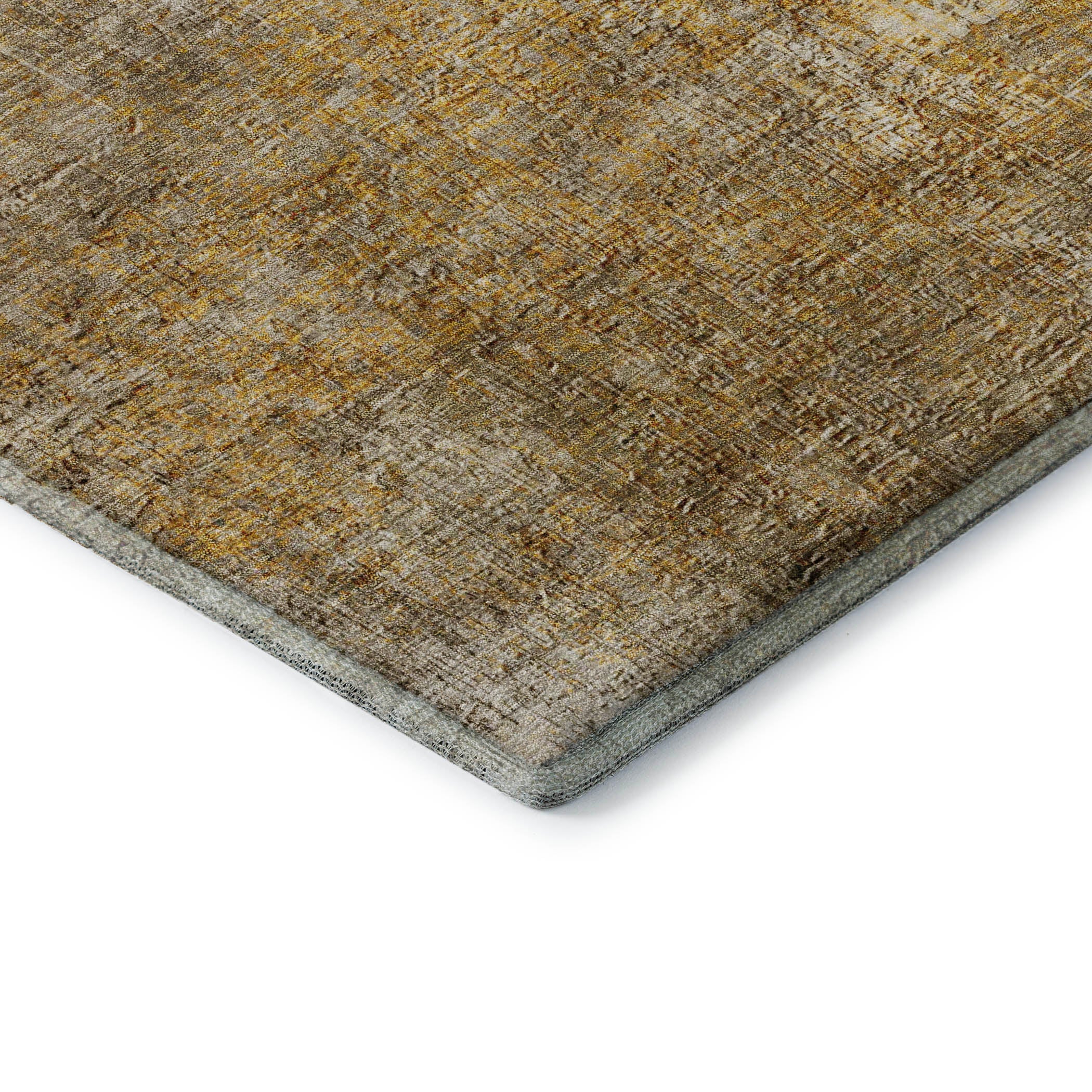 Budapest Machine Washable Transitional Beige Brown Rug 1'8" x 2'6" #shape_Rectangle