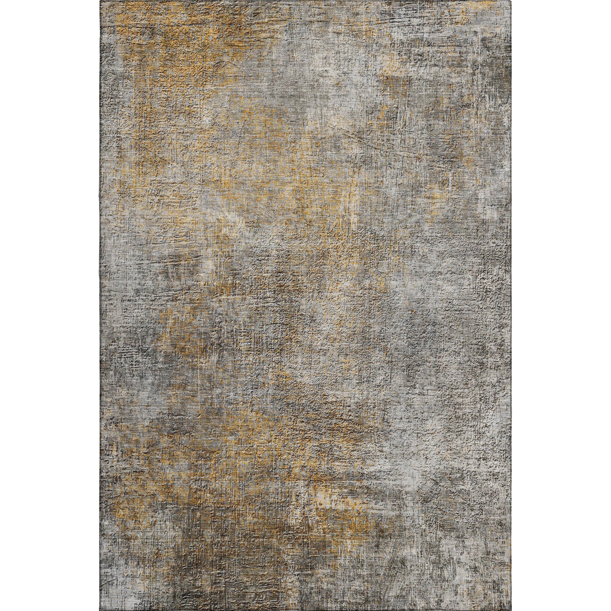 Budapest Machine Washable Transitional Gray Rug 2'6" x 3'10" #shape_Rectangle