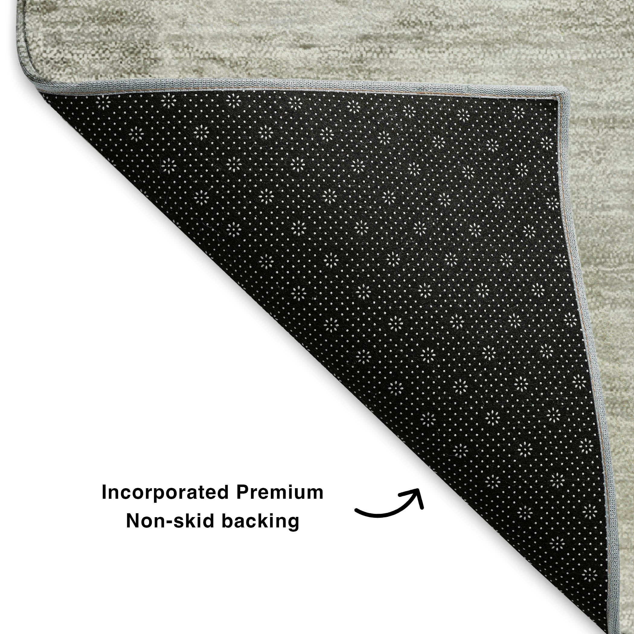 Santorini Machine Washable Transitional Taupe Brown Rug 1'8" x 2'6" #shape_Rectangle