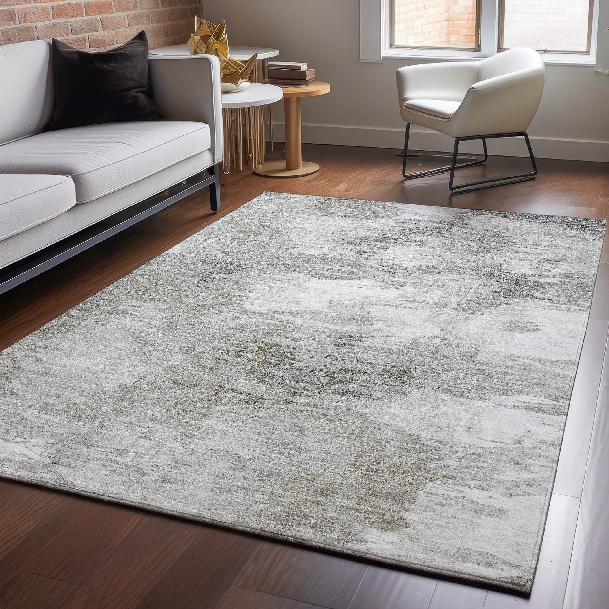 Sarajevo Machine Washable Transitional Beige Brown Rug 2'6" x 3'10" #shape_Rectangle