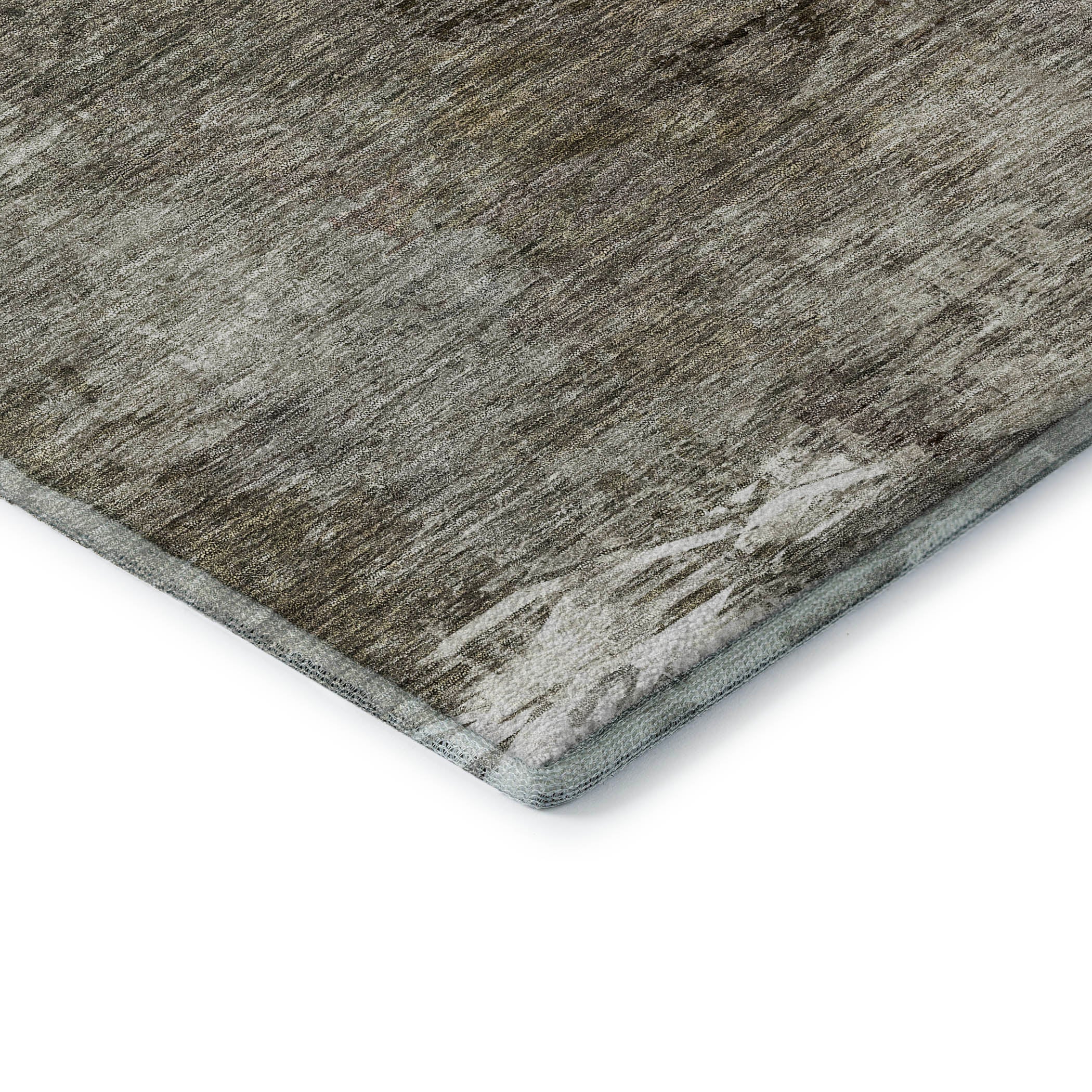 Sarajevo Machine Washable Transitional Taupe Brown Rug 1'8" x 2'6" #shape_Rectangle