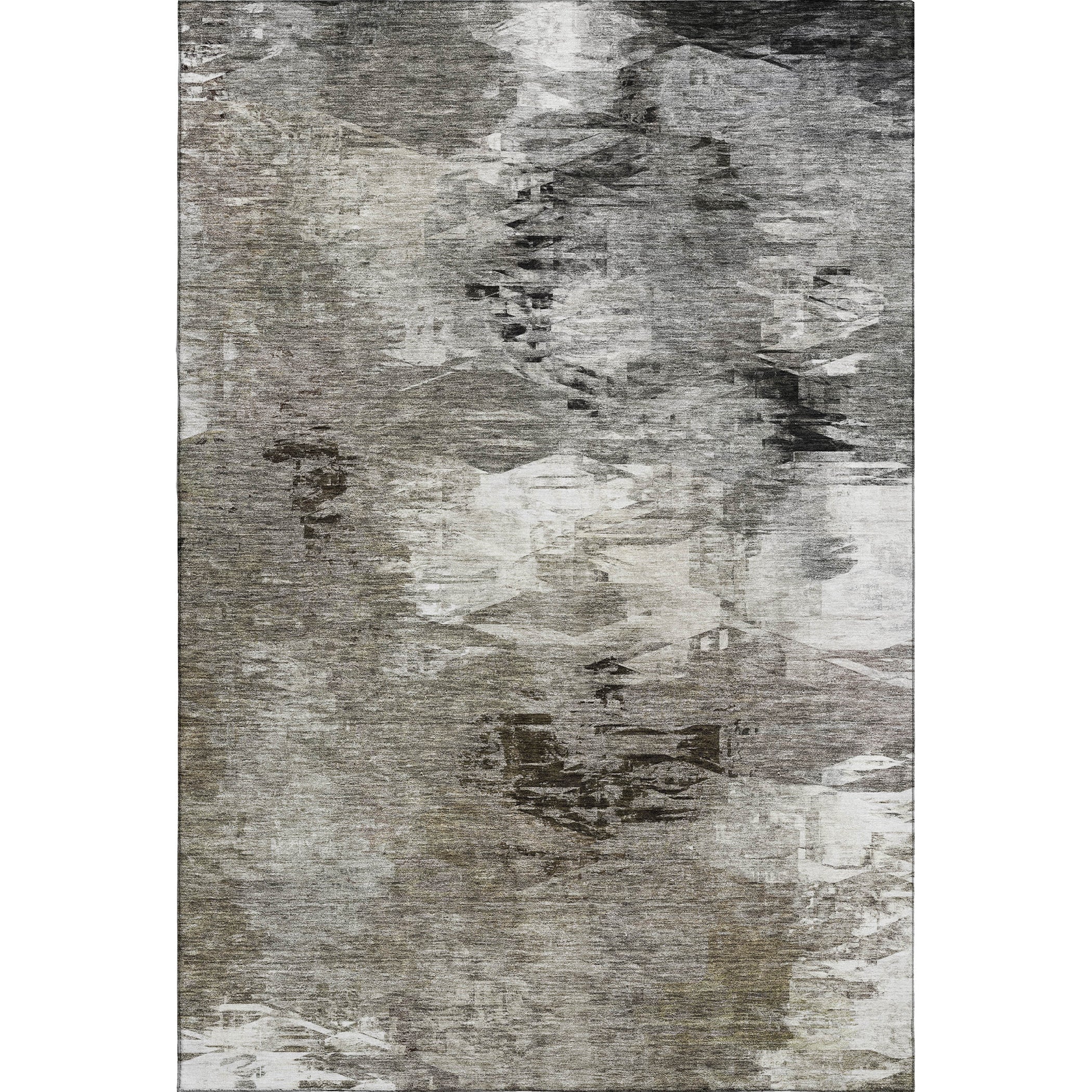 Sarajevo Machine Washable Transitional Taupe Brown Rug 2'6" x 3'10" #shape_Rectangle