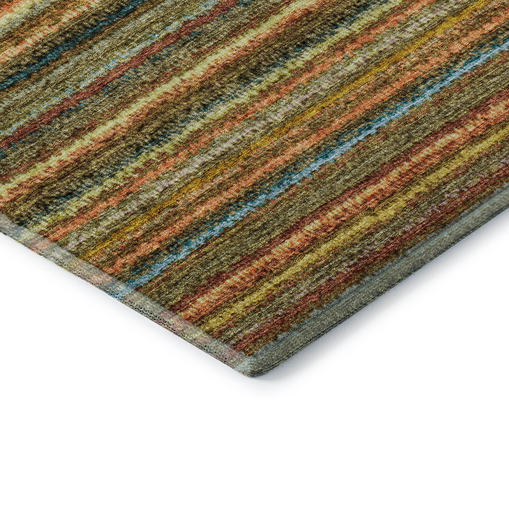 Zanzibar Machine Washable Transitional Coral Orange Rug 1'8" x 2'6" #shape_Rectangle