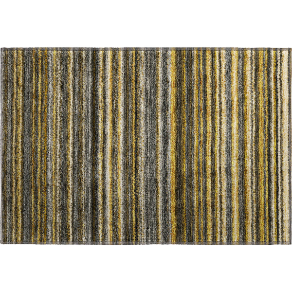 Zanzibar Machine Washable Transitional Gold Rug 1'8" x 2'6"