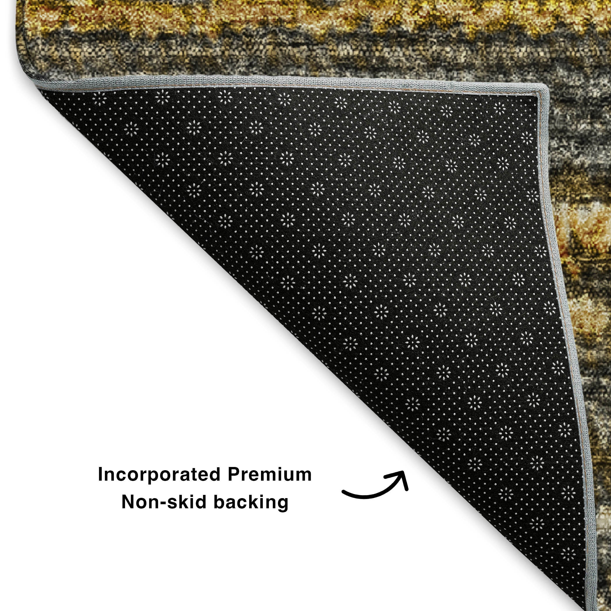 Zanzibar Machine Washable Transitional Gold Rug 1'8" x 2'6" #shape_Rectangle